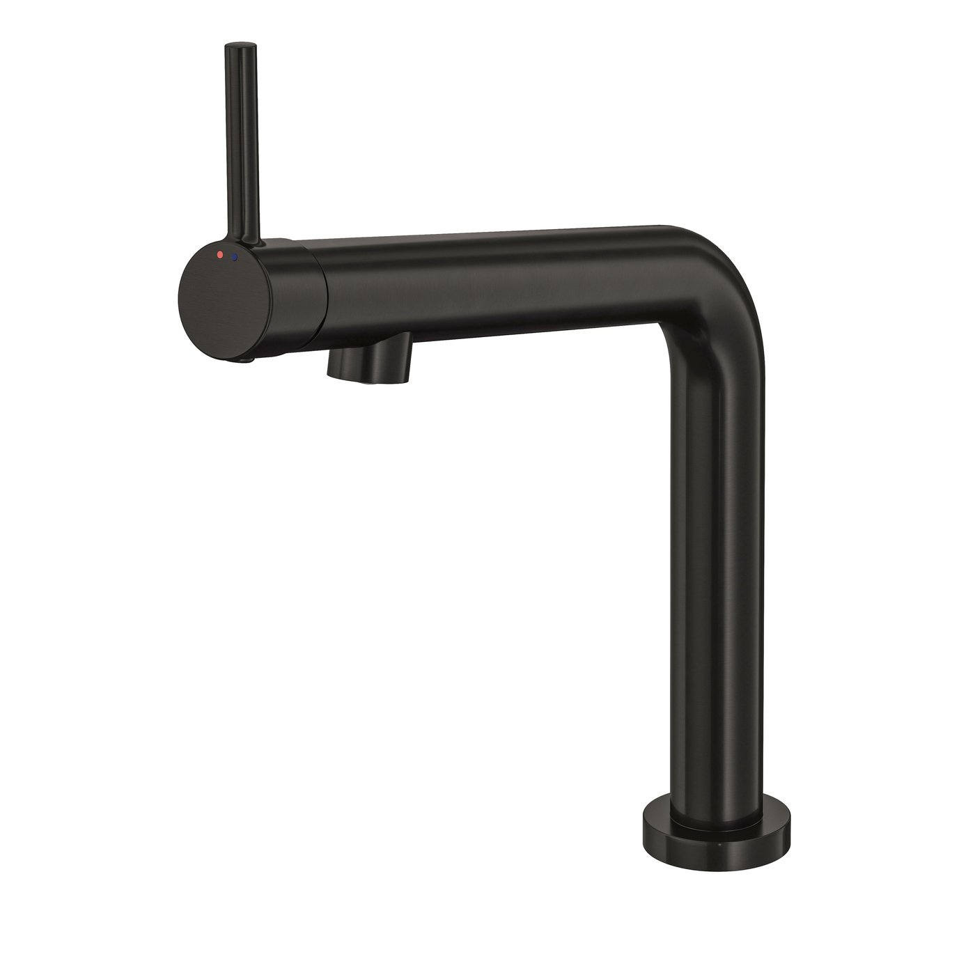 IKEA BOSJÖN köksblandare, borstad svart metall