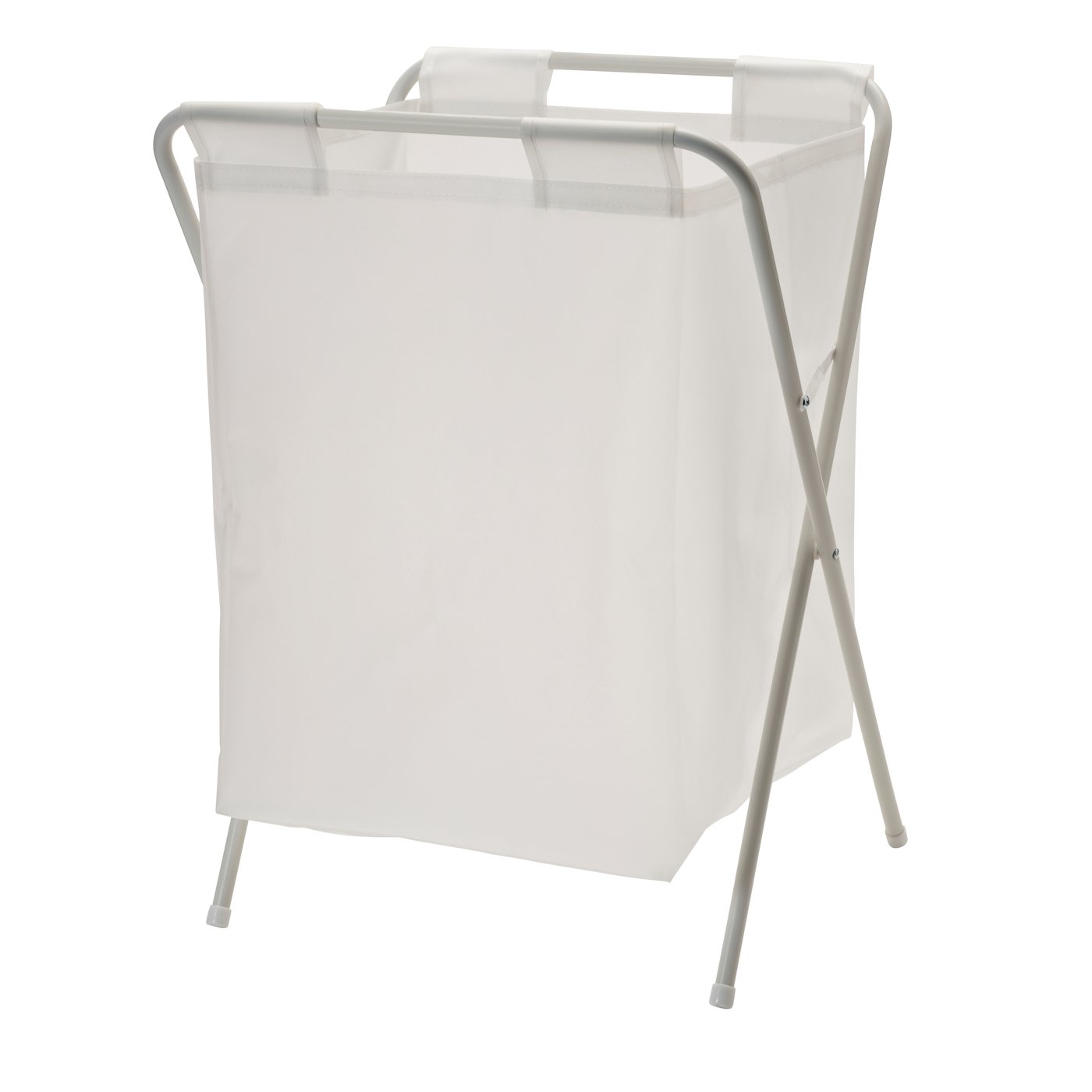 IKEA JÄLL tvättsäck med stativ, vit, 50 l