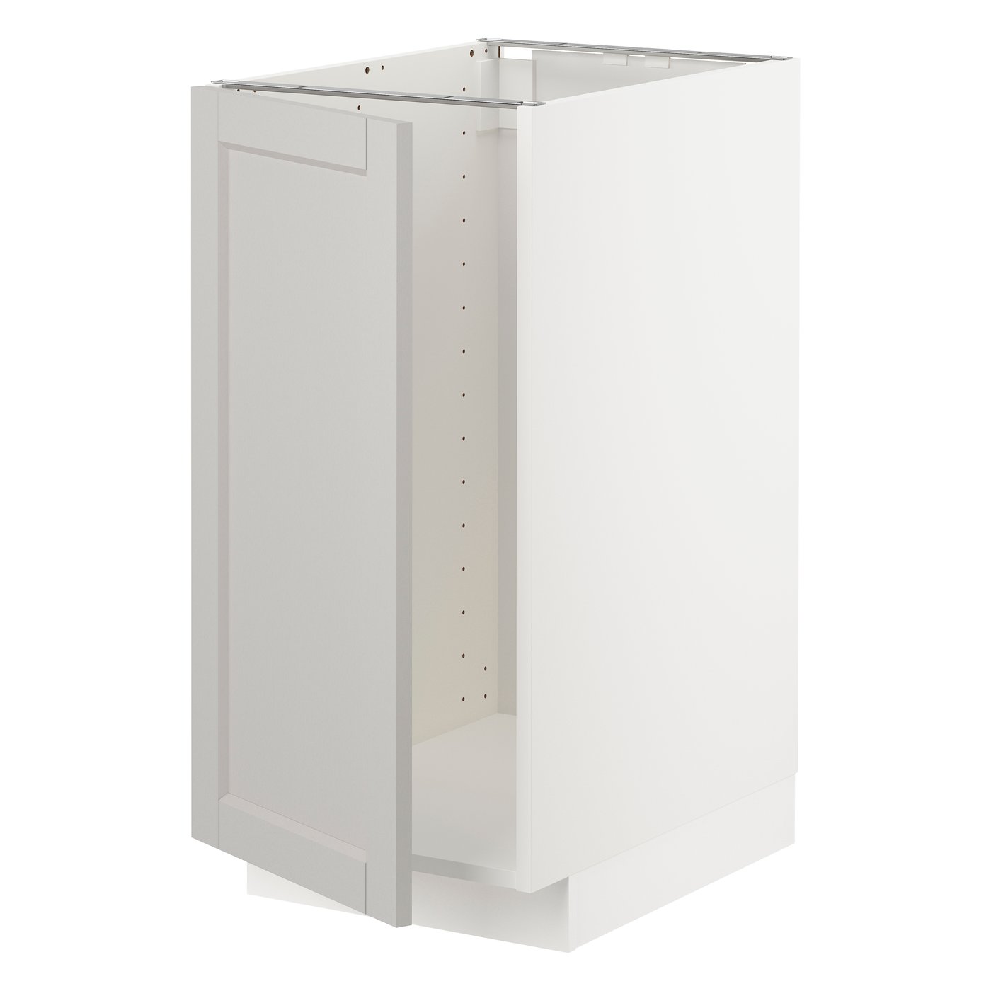 IKEA METOD bänkskåp f diskbänk/sopsortering, vit/lerhyttan ljusgrå, 40x60 cm