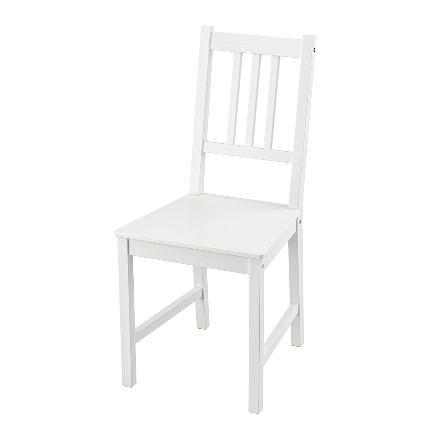 IKEA PINNTORP stol, vitlaserad/furu