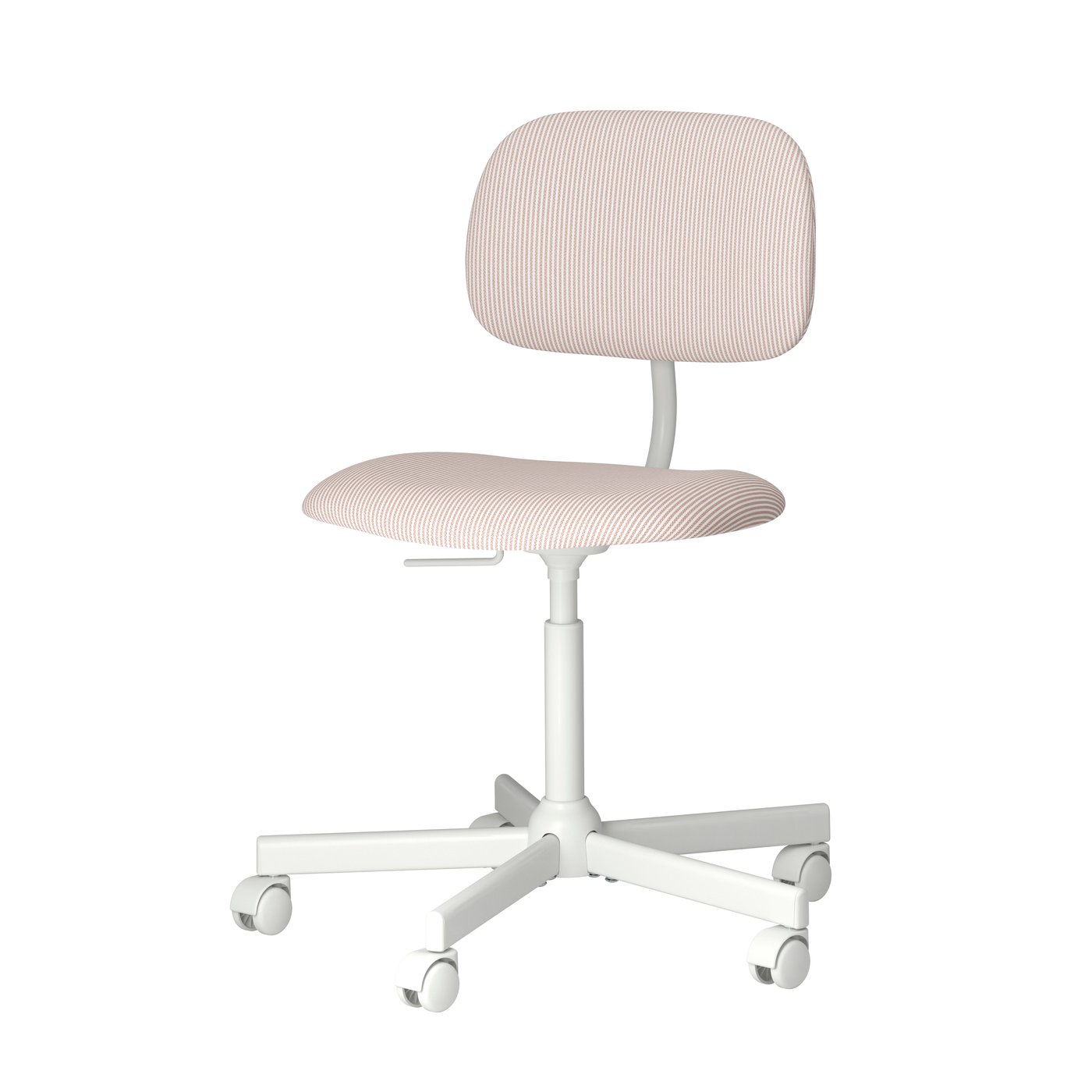 IKEA BLECKBERGET kontorsstol, klovsta vit/orange-brun, skrivbordsstol
