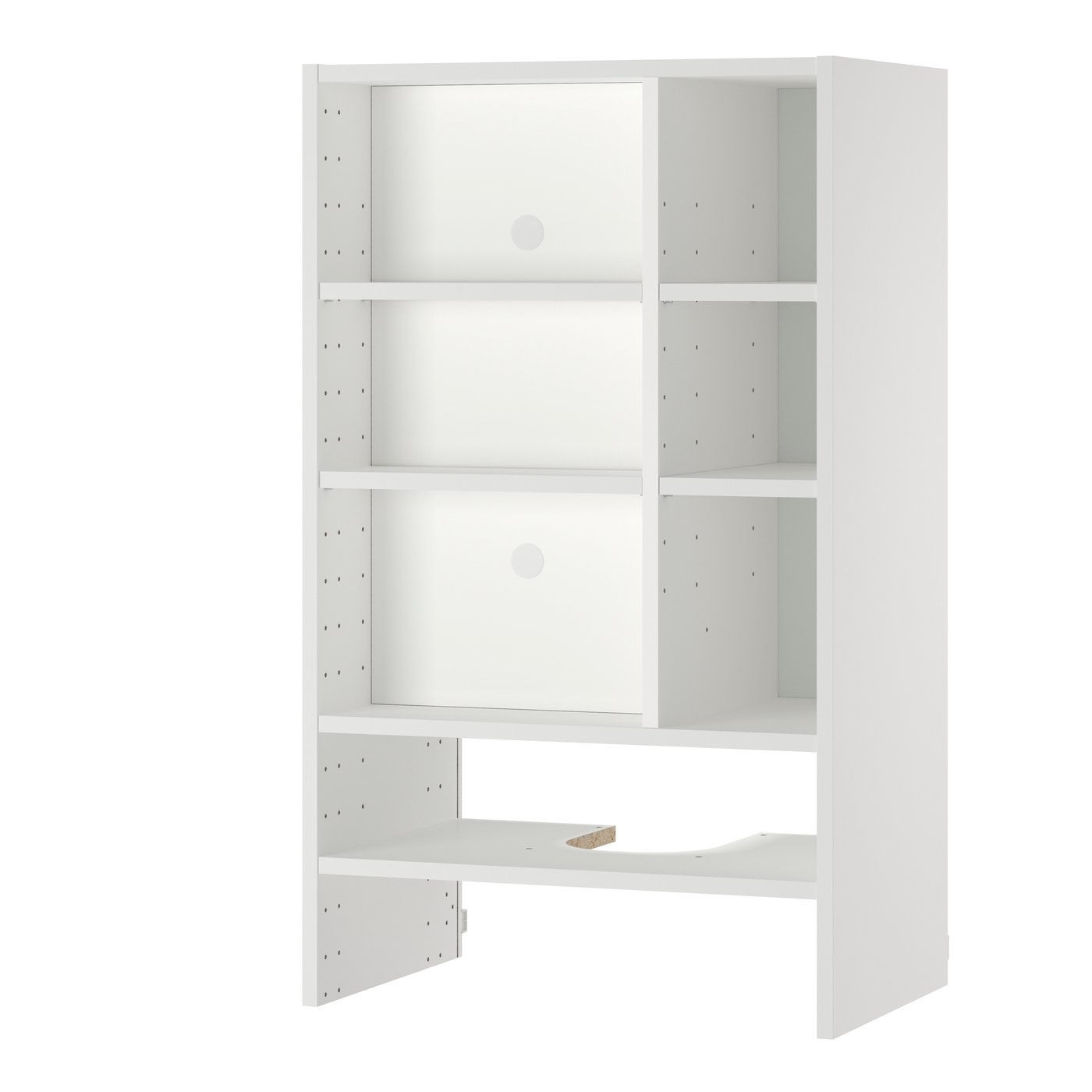 IKEA METOD väggskåp f inb köksfläkt, vit, 60x37x100 cm