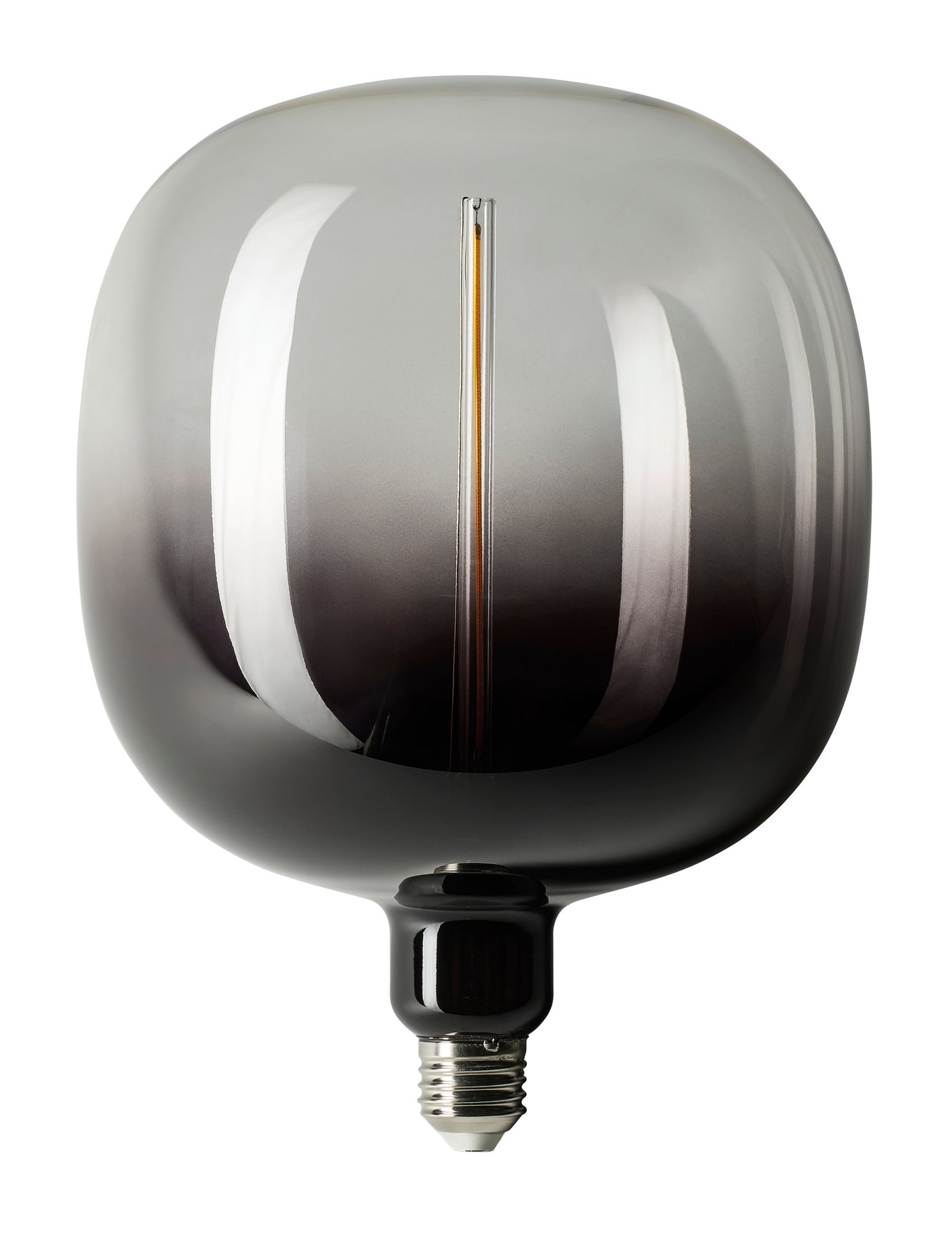 IKEA MOLNART LED ljuskälla E27 200 lumen, tubformad svart/klarglas, 185 mm