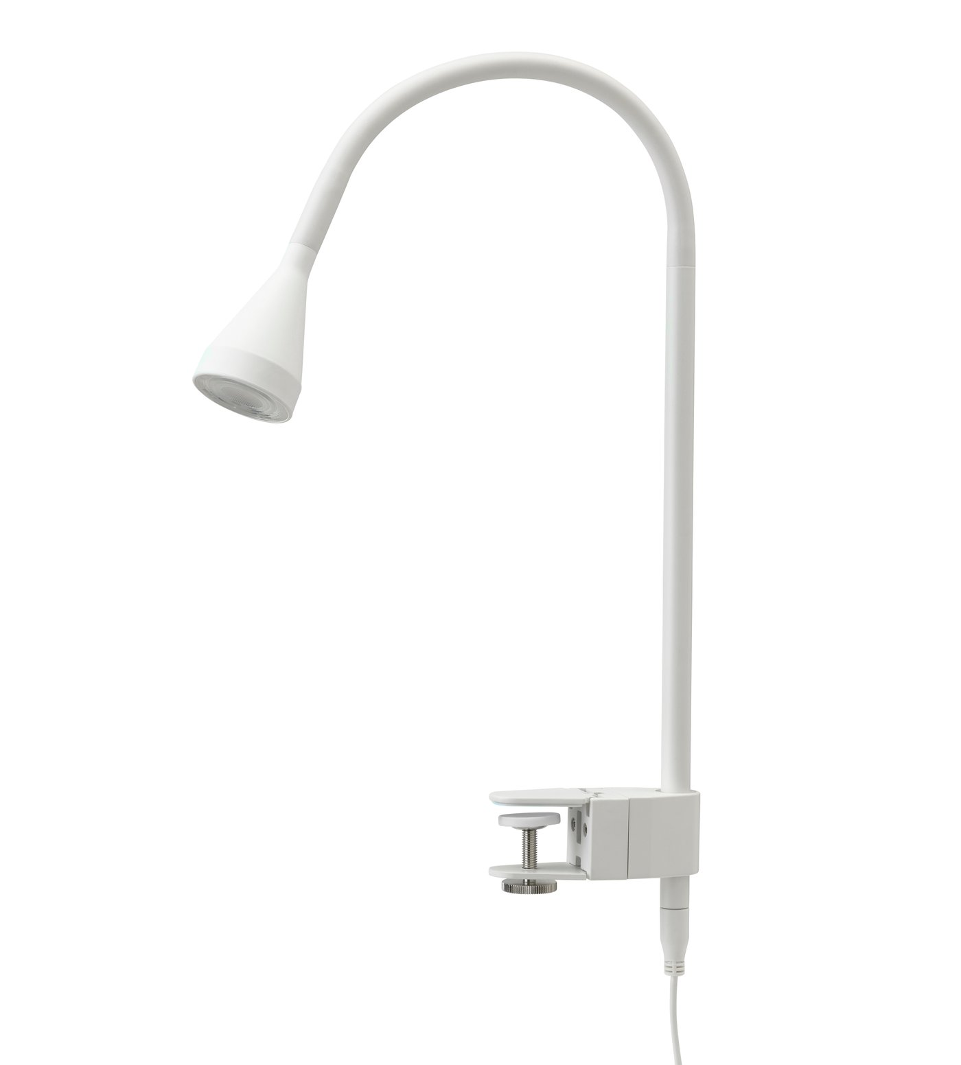 IKEA NÄVLINGE LED vägg-/klämspot, vit