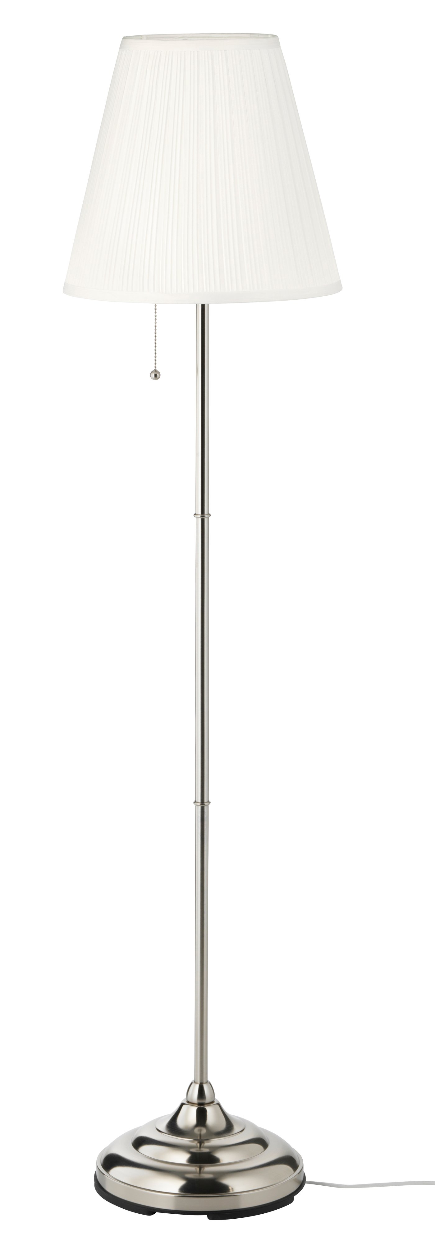 IKEA ÅRSTID golvlampa, förnicklad/vit