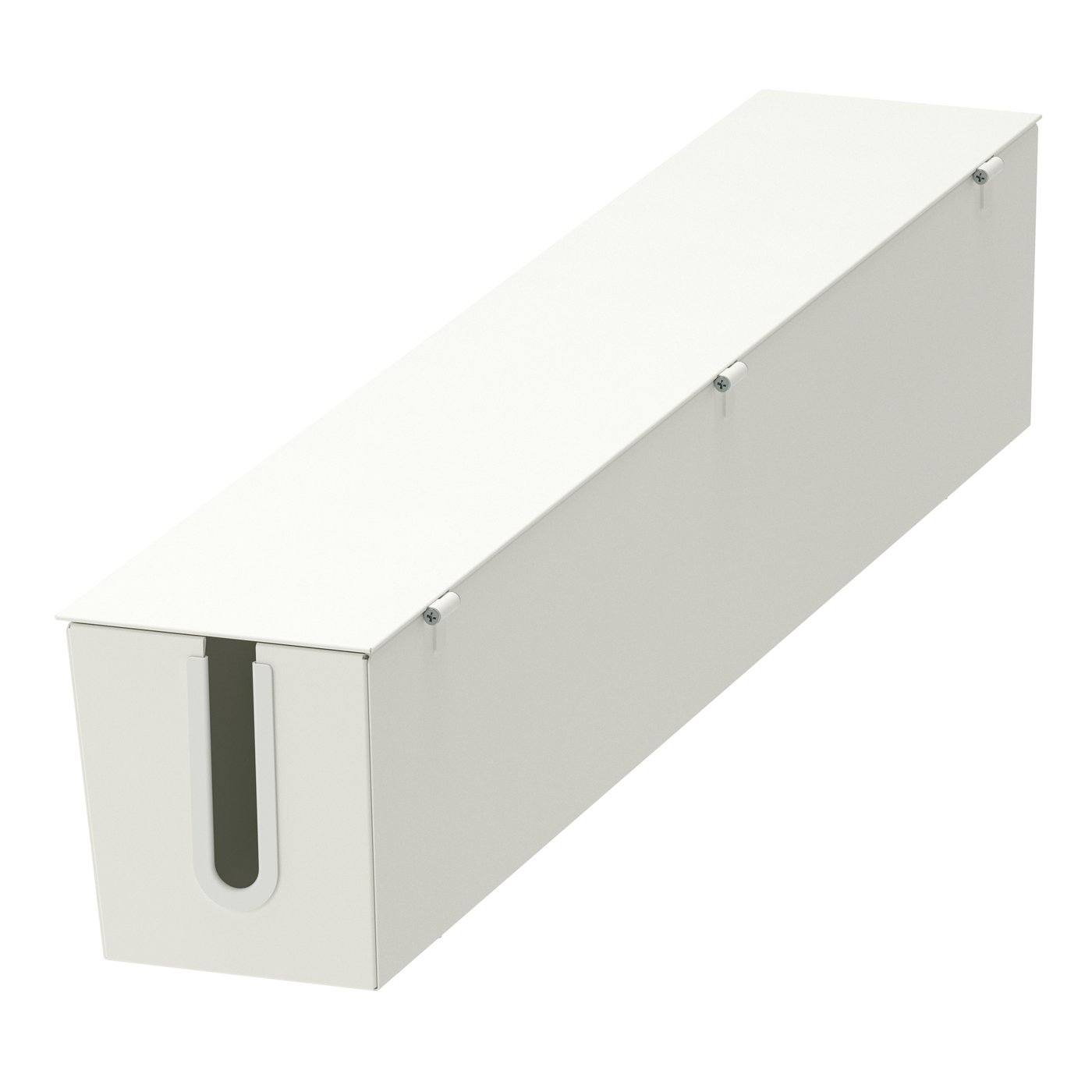 IKEA MITTZON kabellåda för ram med hjul, vit, 80x13 cm