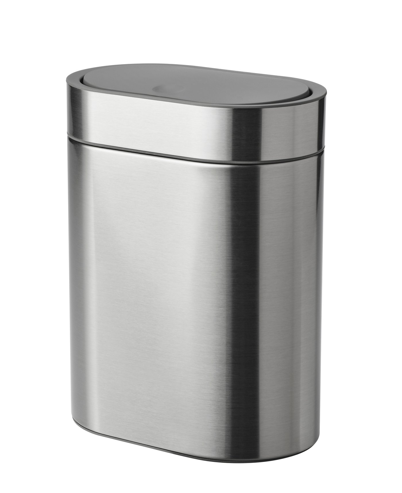 IKEA BROGRUND soptunna med trycklock, rostfritt stål, 4 l