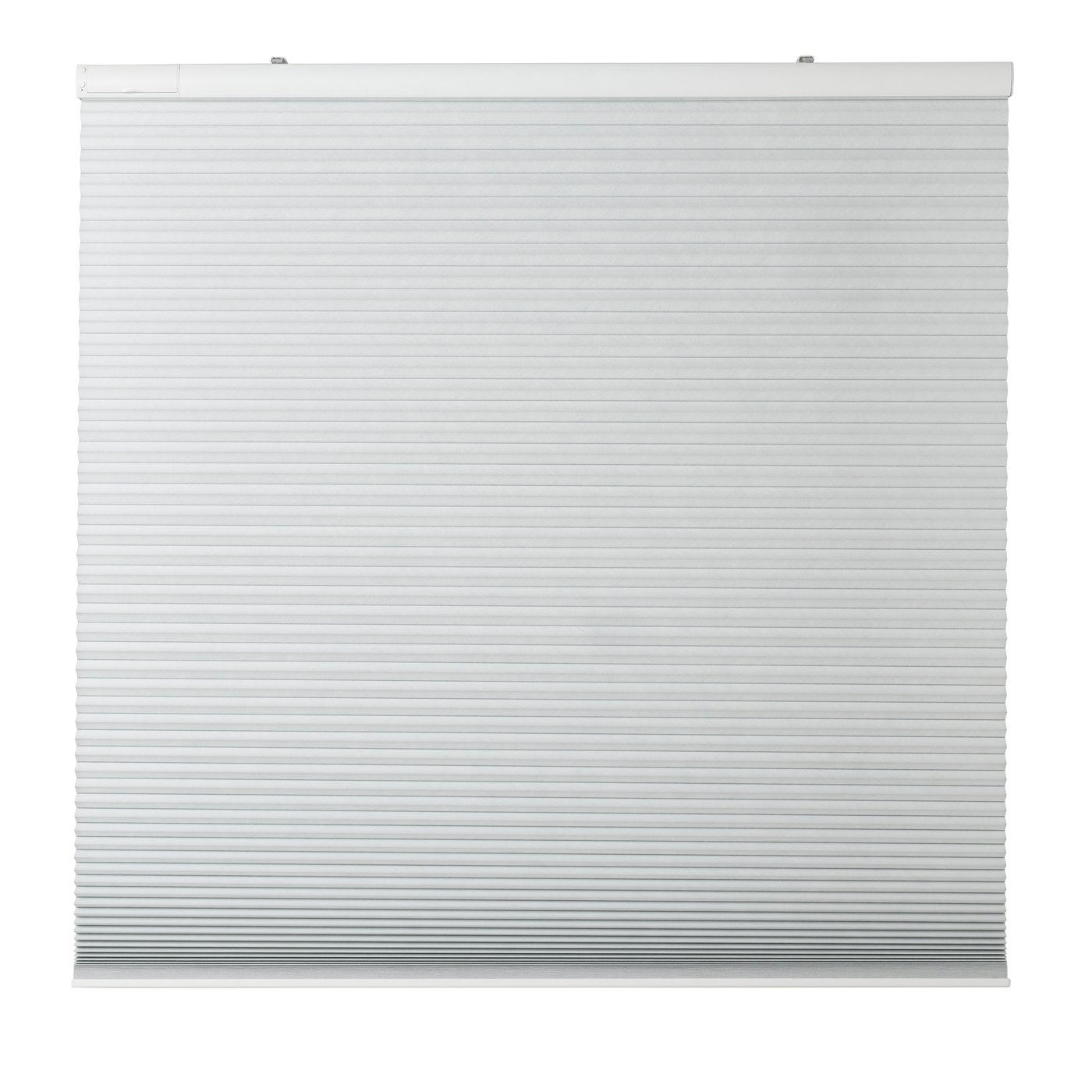 IKEA TREDANSEN mörkläggande plisségardin, smart trådlös/batteridriven vit, 140x195 cm