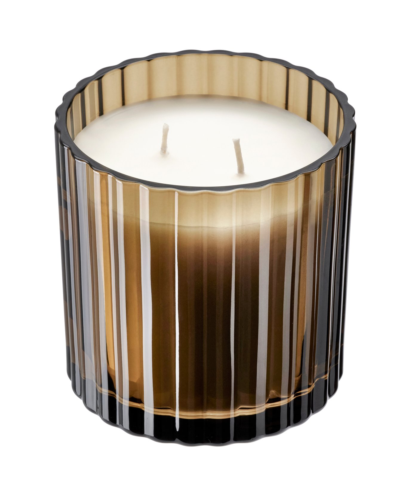 IKEA TOFSTÄRNA doftljus i glas, 2 vekar, fikonblad brun, 50 tim.