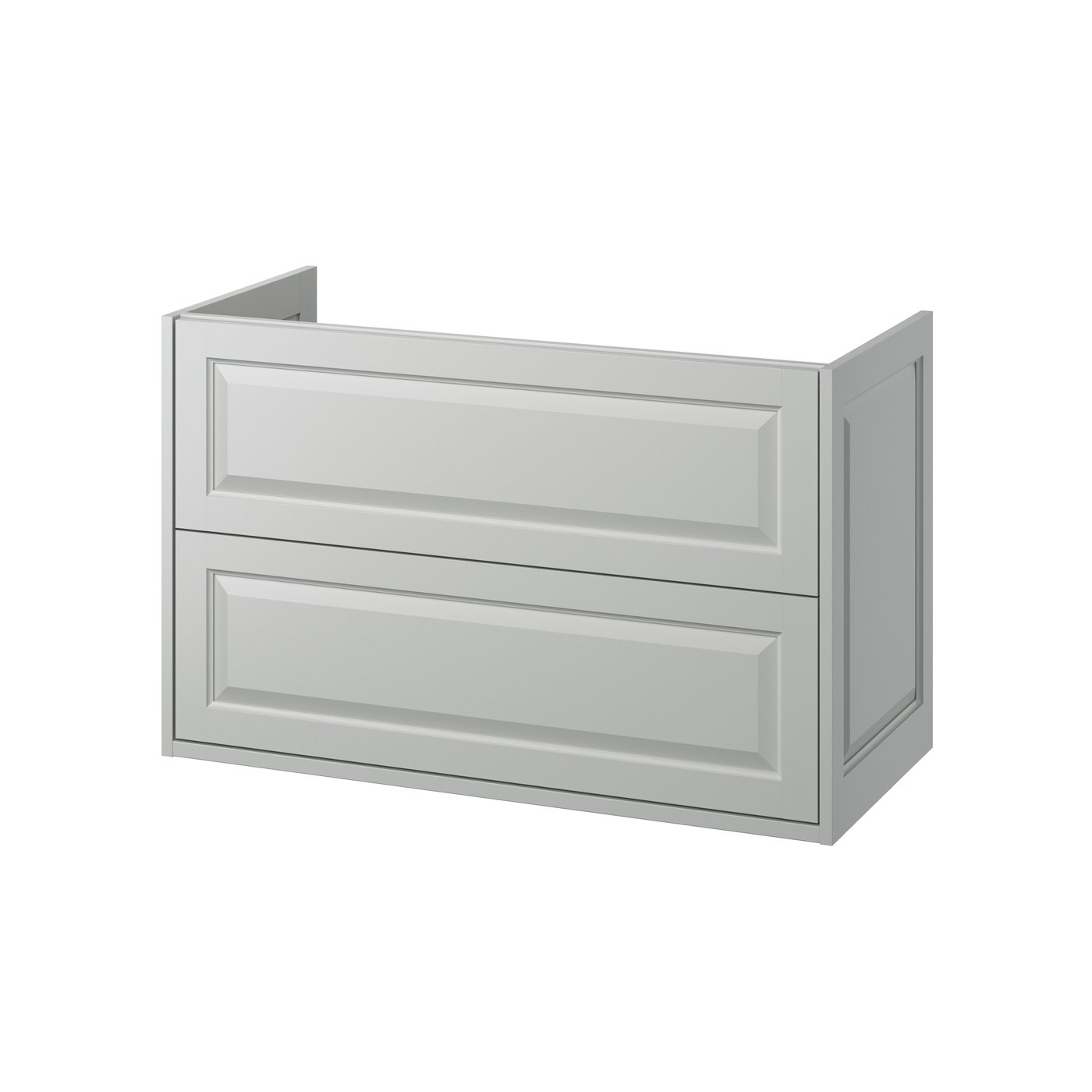 IKEA TÄNNFORSEN kommod med lådor, ljusgrå, 100x48x63 cm