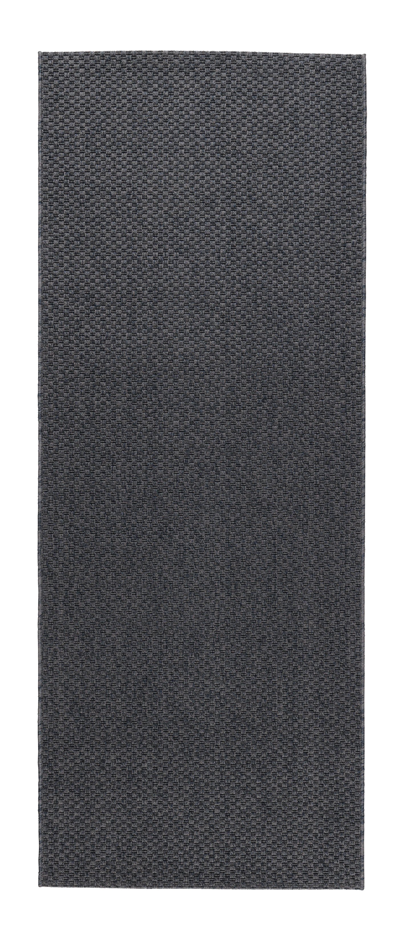 IKEA MORUM matta slätvävd, inom-/utomhus, mörkgrå, 80x200 cm