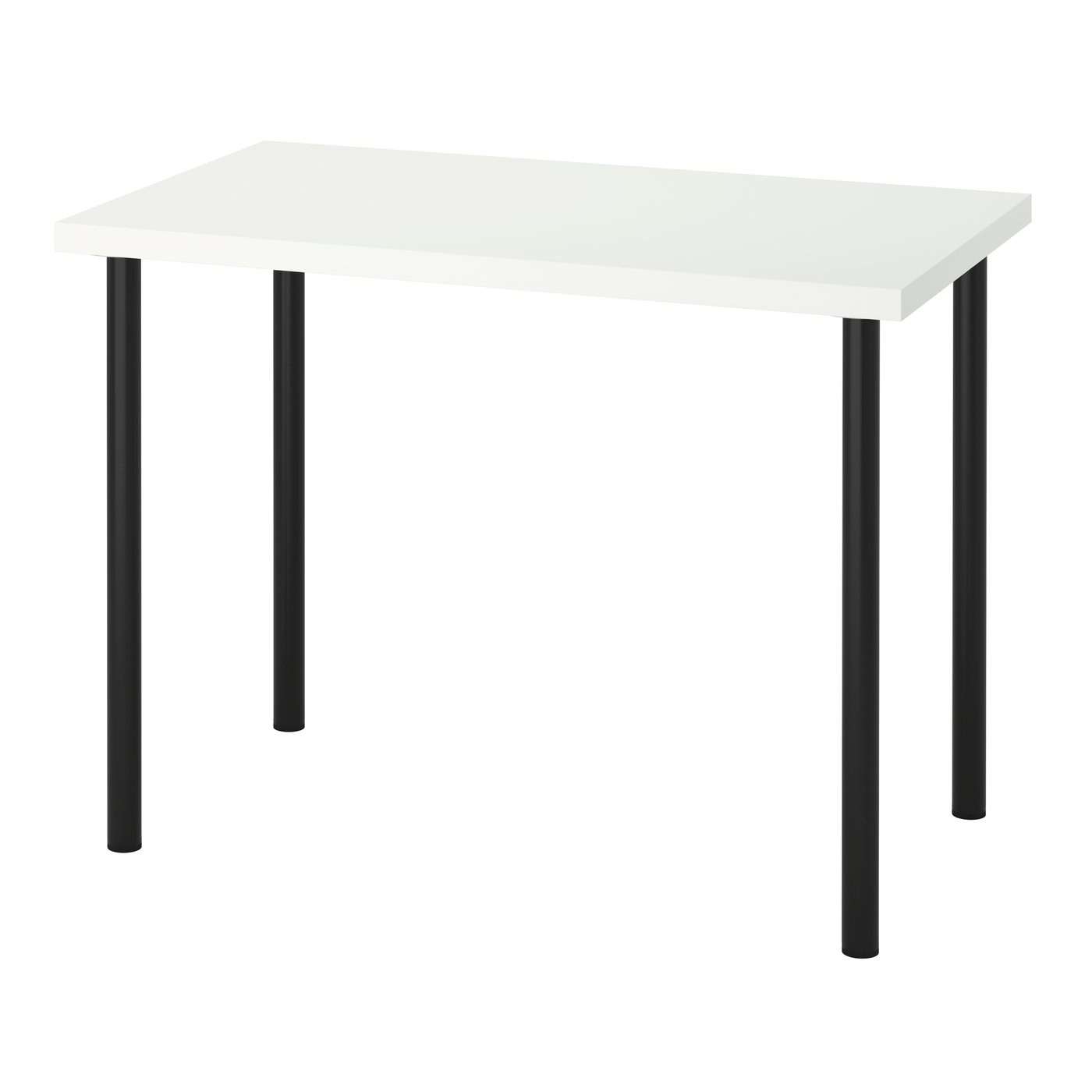 IKEA LINNMON / ADILS bord, vit/svart, 100x60 cm