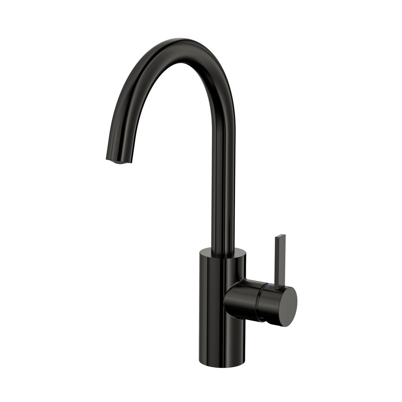IKEA DELSJÖN köksblandare, borstad svart metall