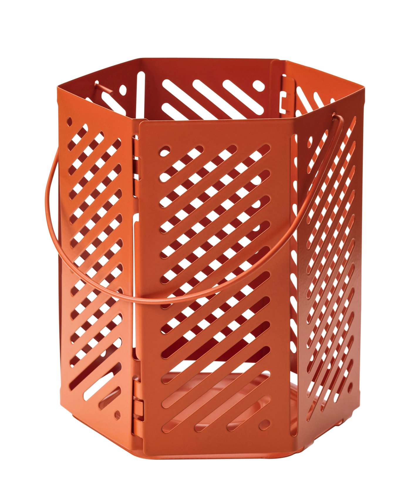 IKEA VÅRSYREN lykta för värmeljus, brunorange, 12 cm
