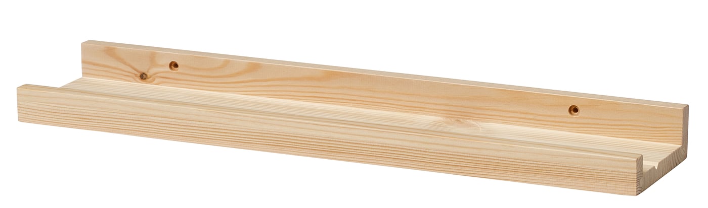IKEA NORDHÄGG tavelhylla, furu, 45 cm