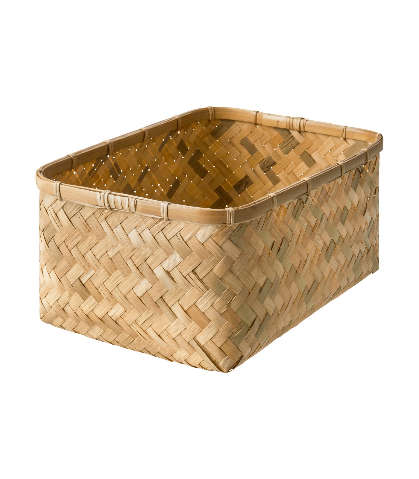 IKEA MJÖLKKANNA korg, bambu, 25x35x18 cm