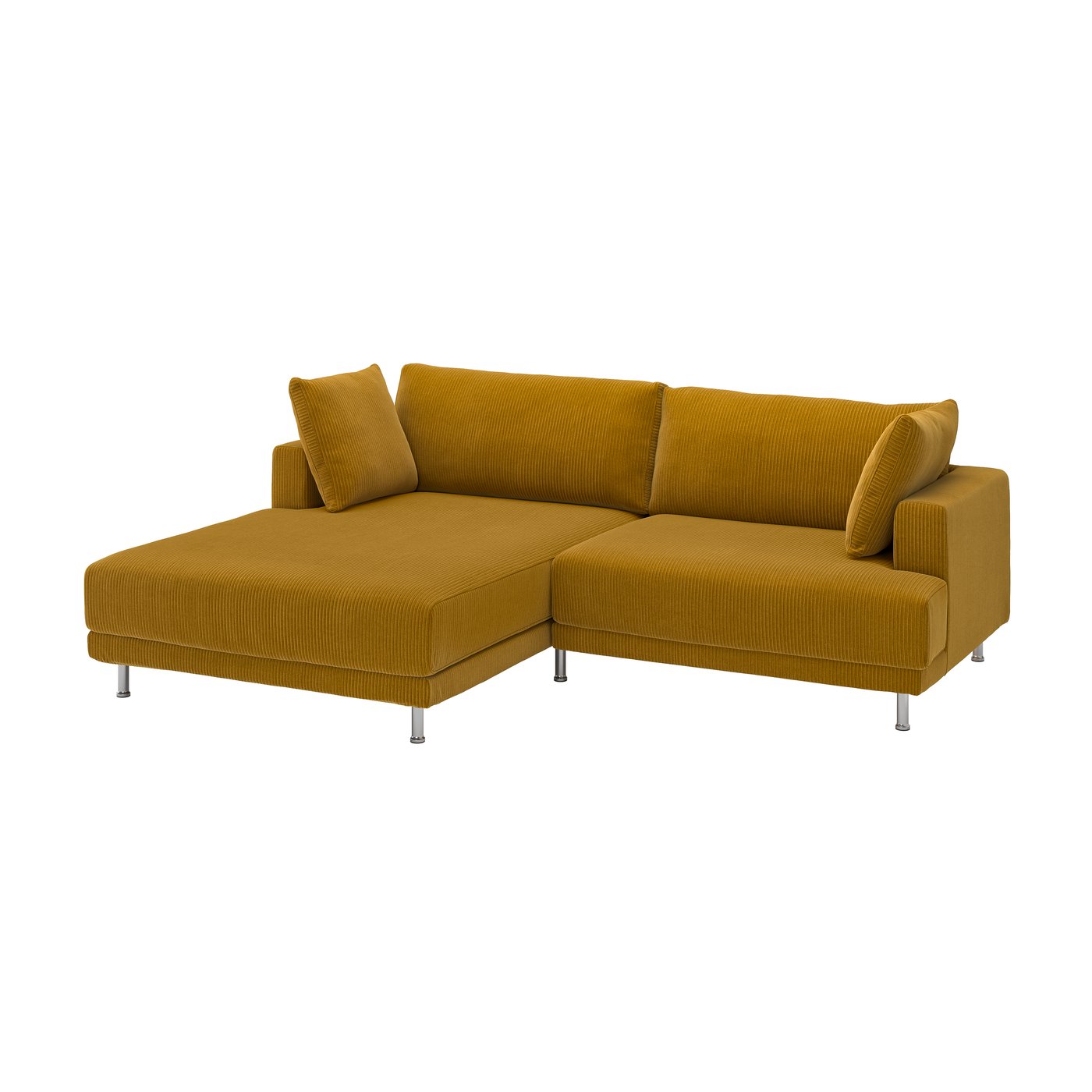 IKEA UPPÅKRA 3-sits modulsoffa, med schäslong, vänster/samsala gulbrun