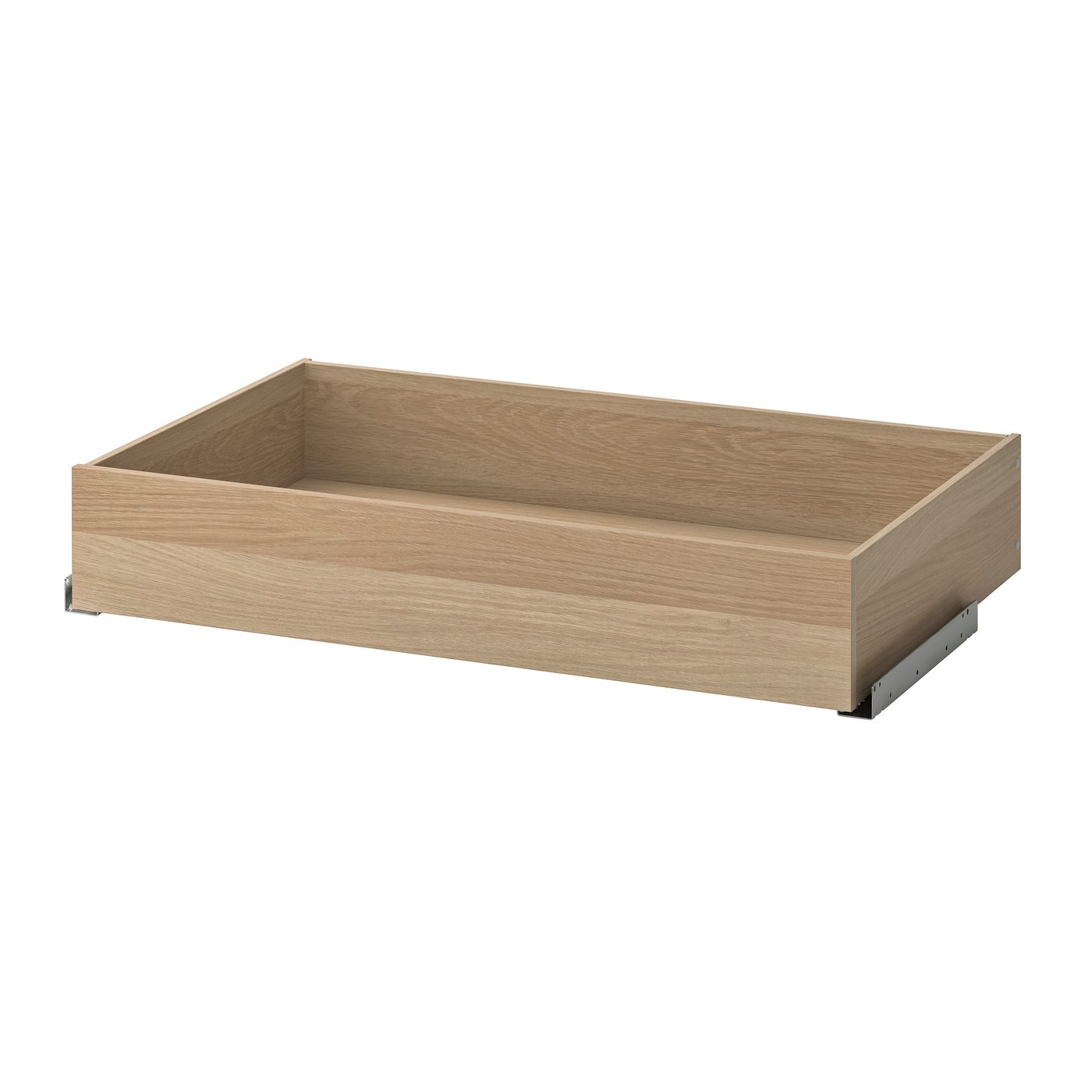 IKEA KOMPLEMENT låda, vitlaserad ekeffekt, 100x58 cm