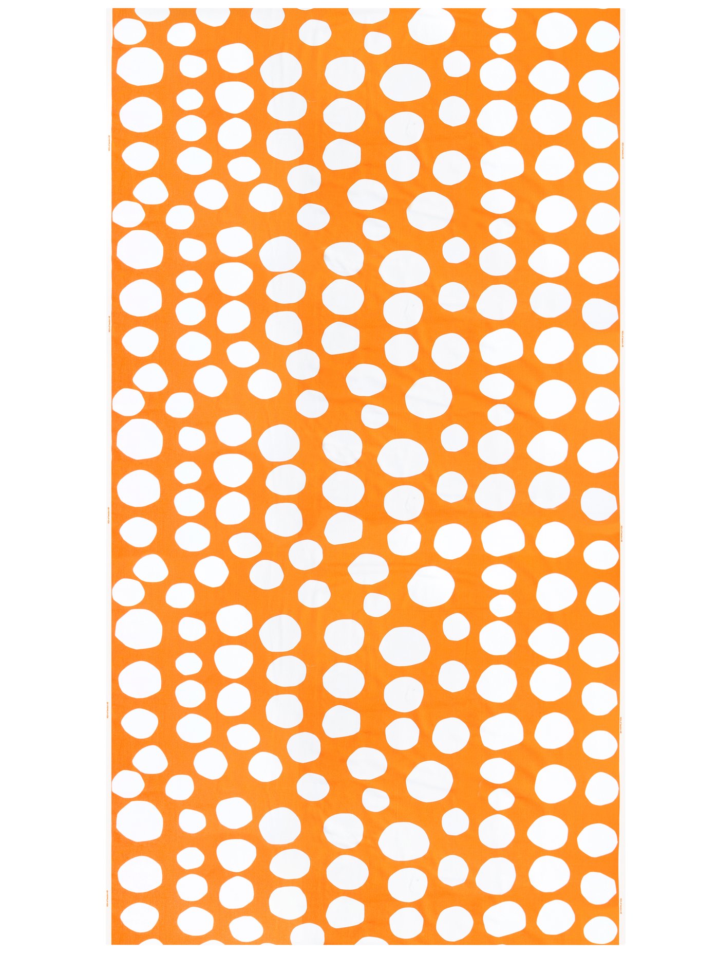 IKEA RAKLOSTA avpassad tyglängd, orange/vit, 150x300 cm
