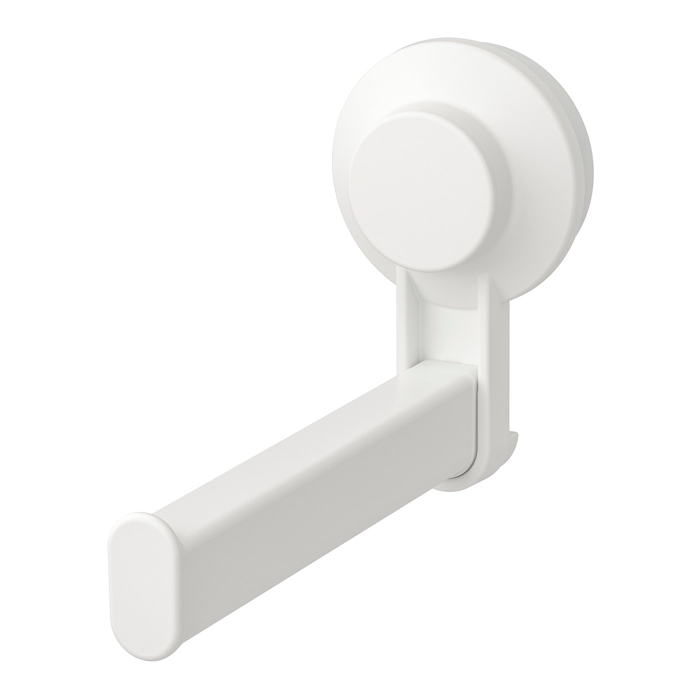 IKEA TISKEN toalettpappershållare med sugpropp, vit