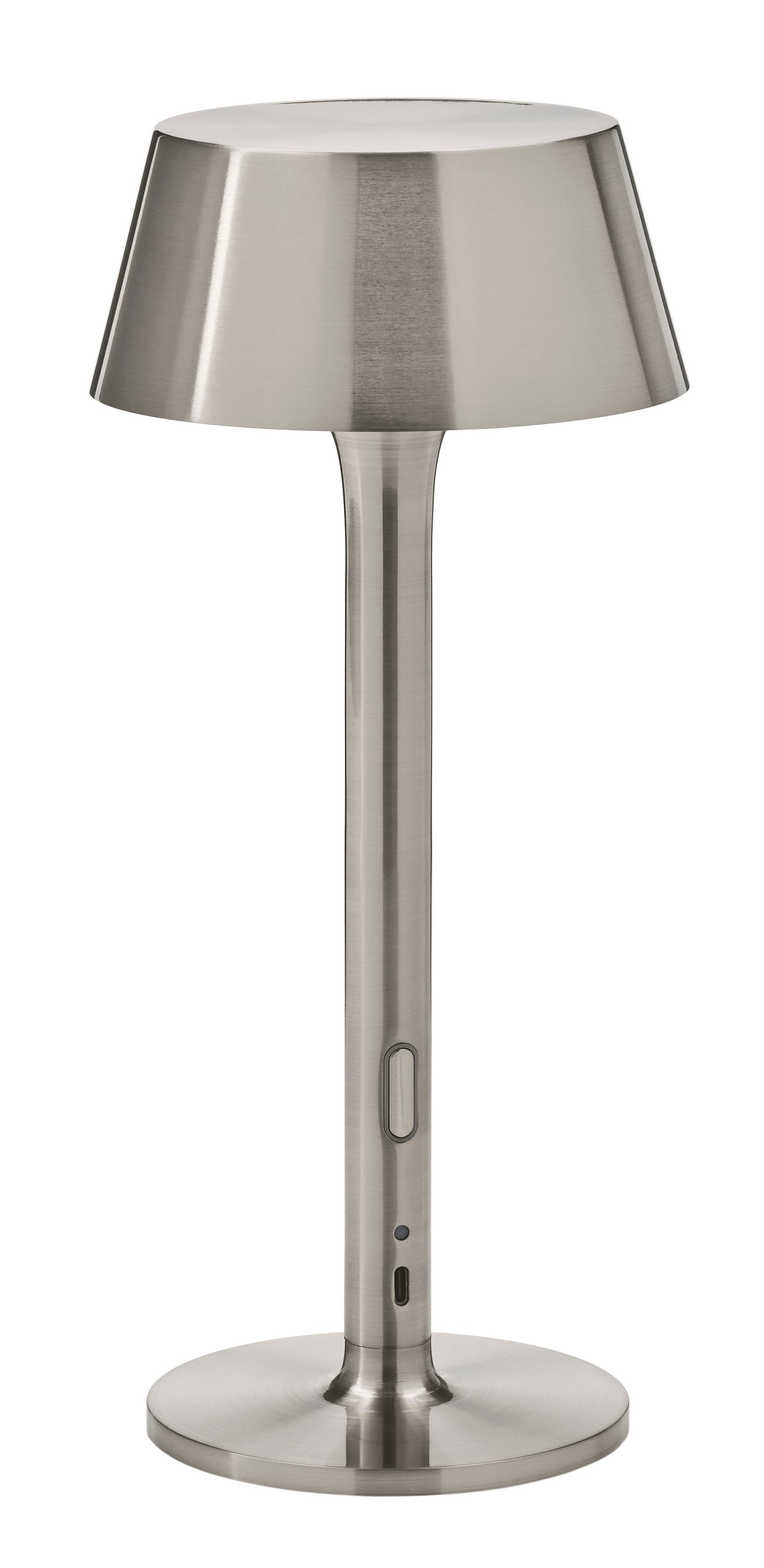 IKEA AVHÅLL LED portabel lampa, batteridriven dimbar/förnicklad utomhus, 29 cm