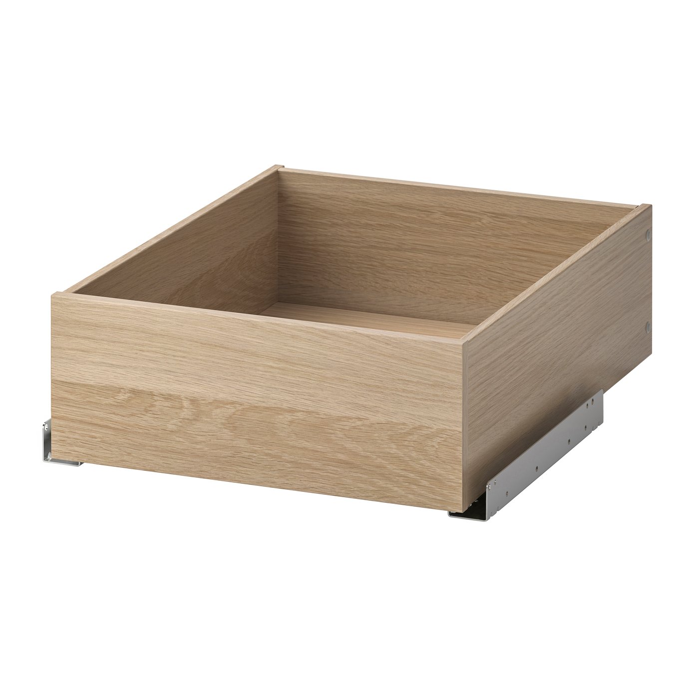 IKEA KOMPLEMENT låda, vitlaserad ekeffekt, 50x58 cm