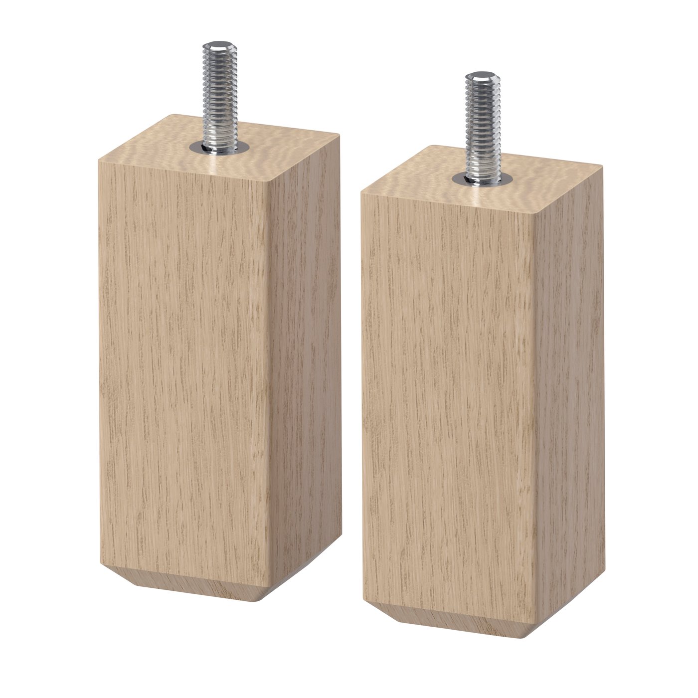 IKEA STUBBARP ben, vitlaserad ekeffekt