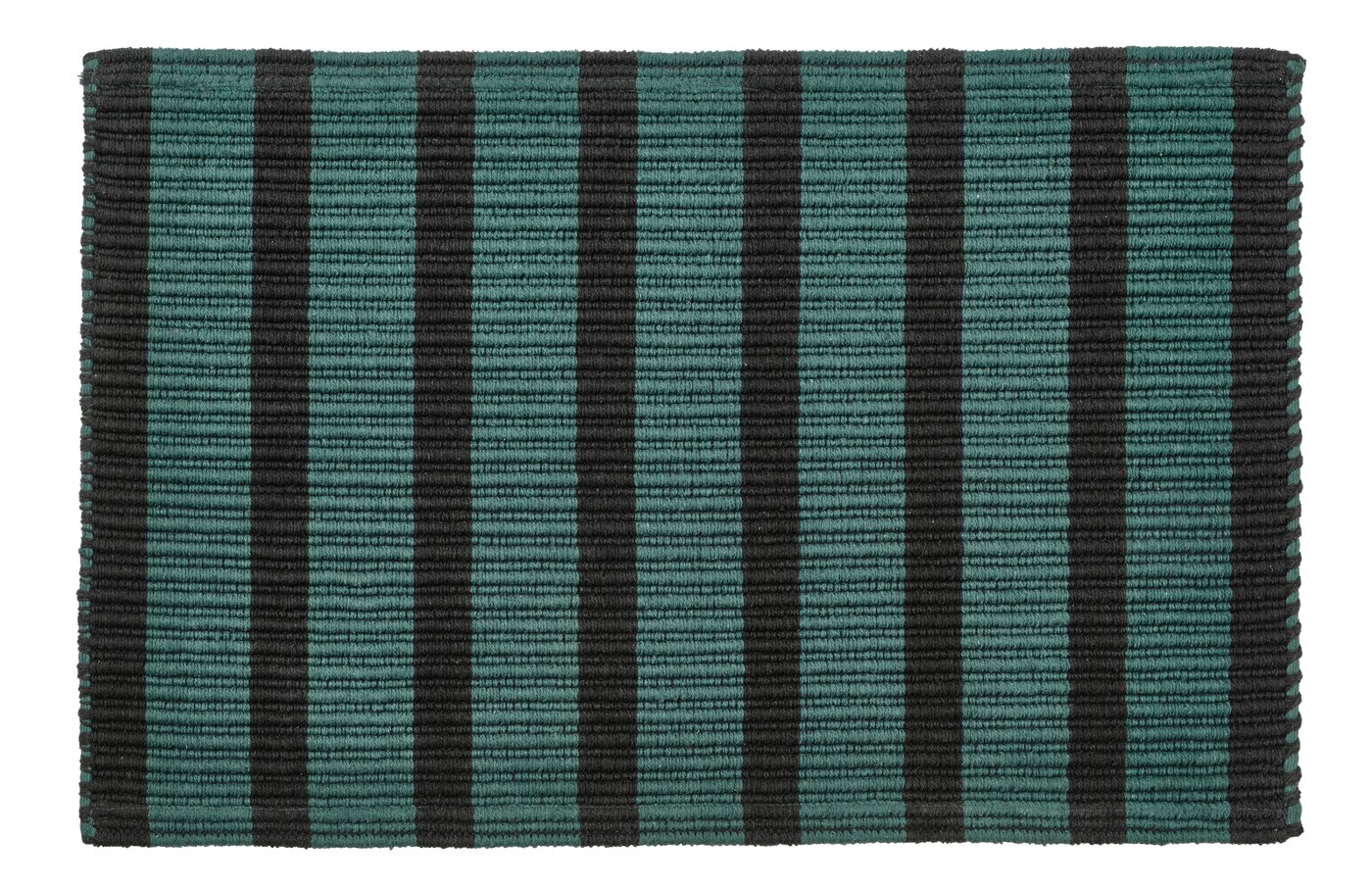 IKEA VÄGSKYLT dörrmatta, blågrön/svart, 60x90 cm