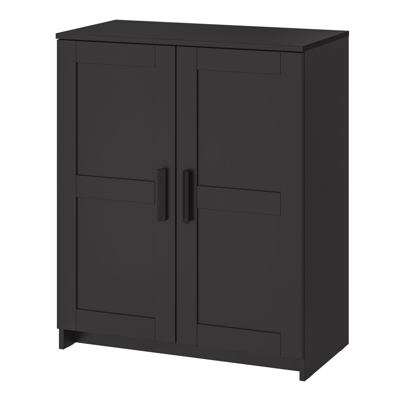 IKEA BRIMNES skåp med dörrar, svart, 78x95 cm