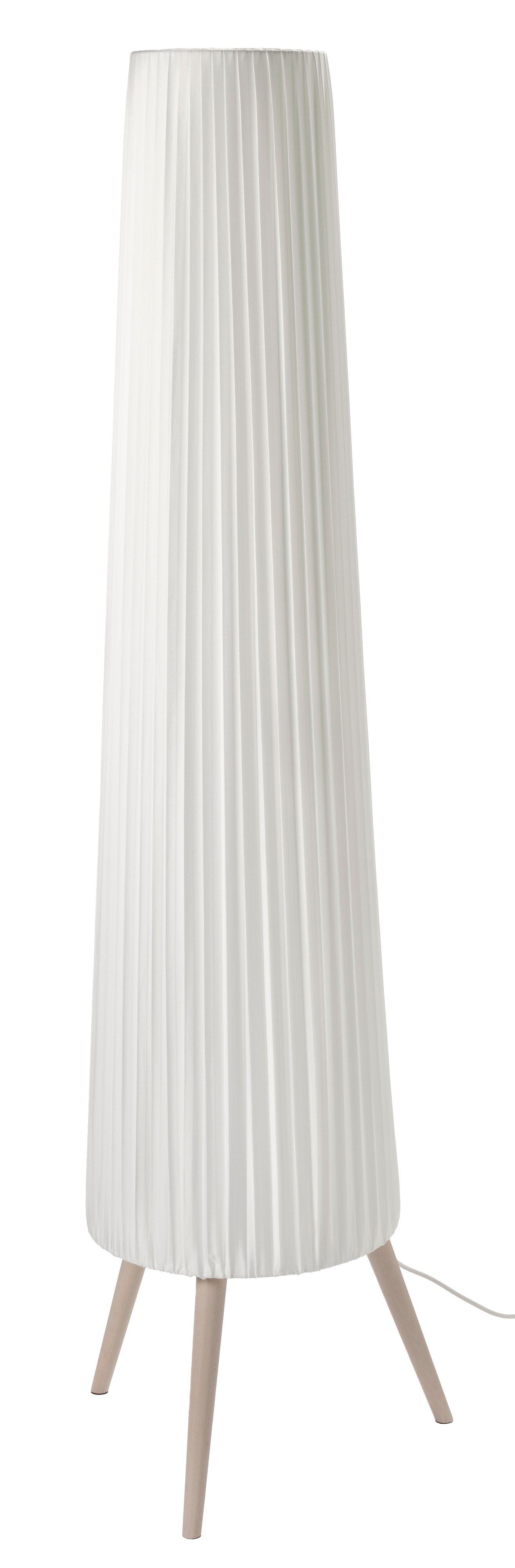 IKEA ÖKENSAND golvlampa, bok/vit