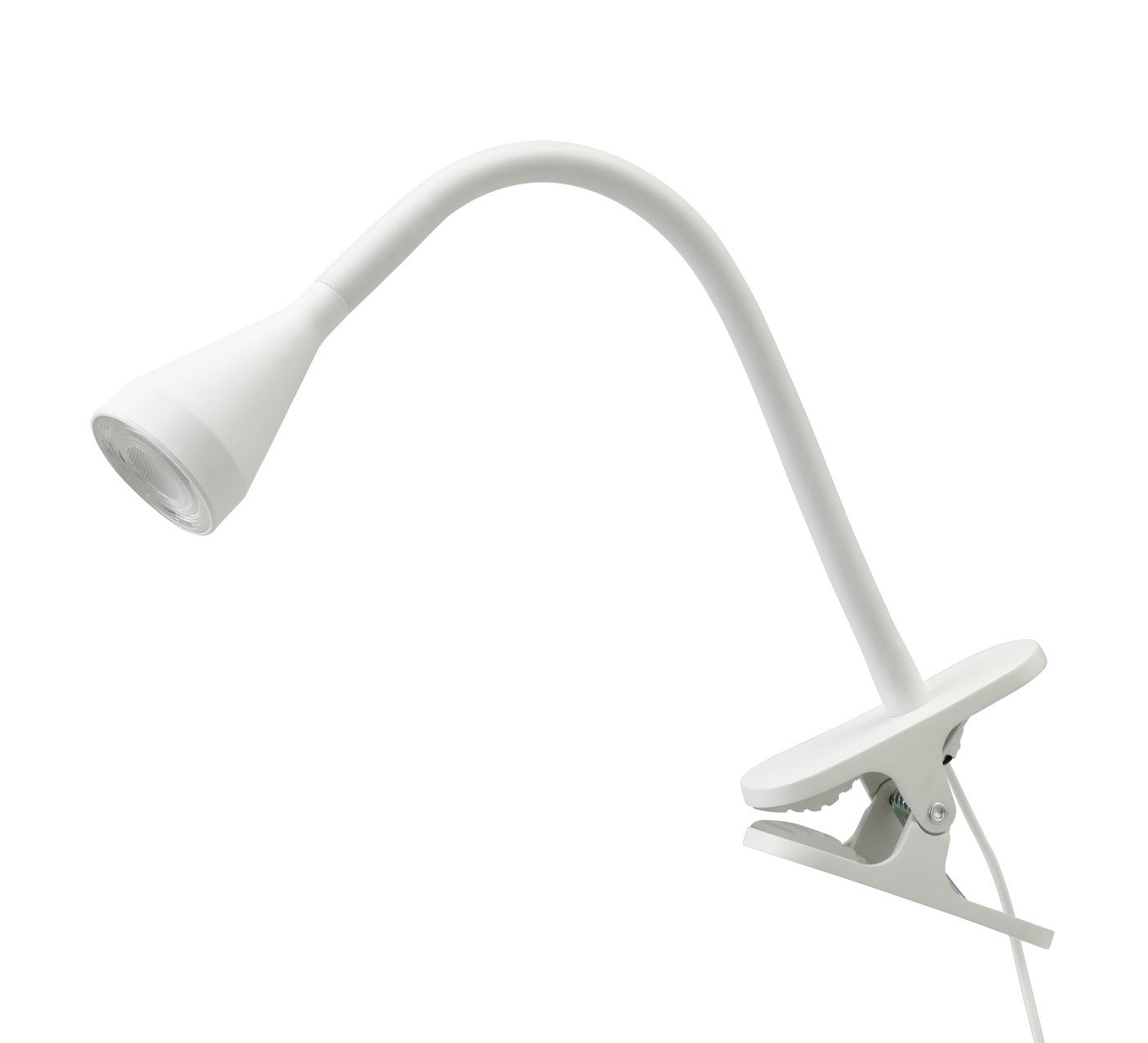 IKEA NÄVLINGE LED klämspot, vit
