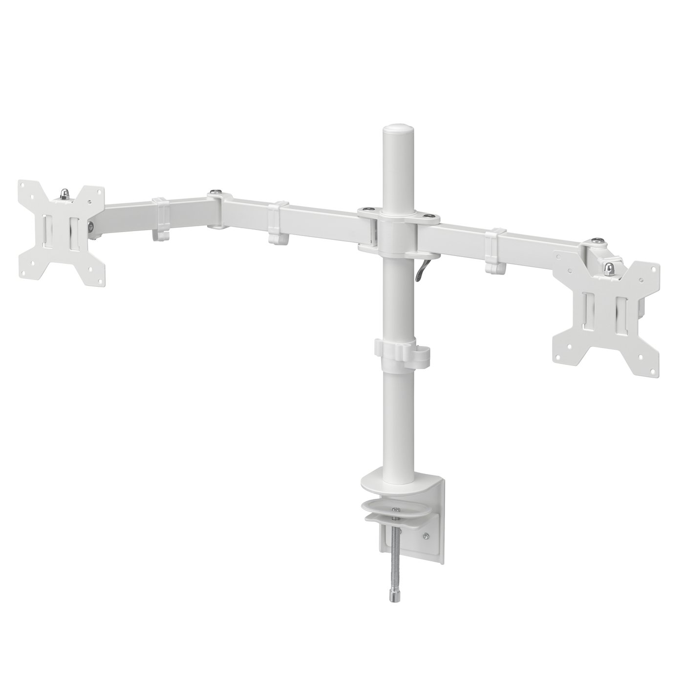 IKEA STUBBERGET bordsfäste för 2 skärmar, vit