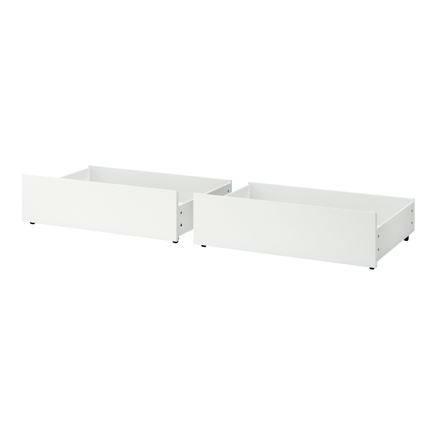 IKEA MALM sänglåda för hög sängram, vit, 200 cm, sängstomme