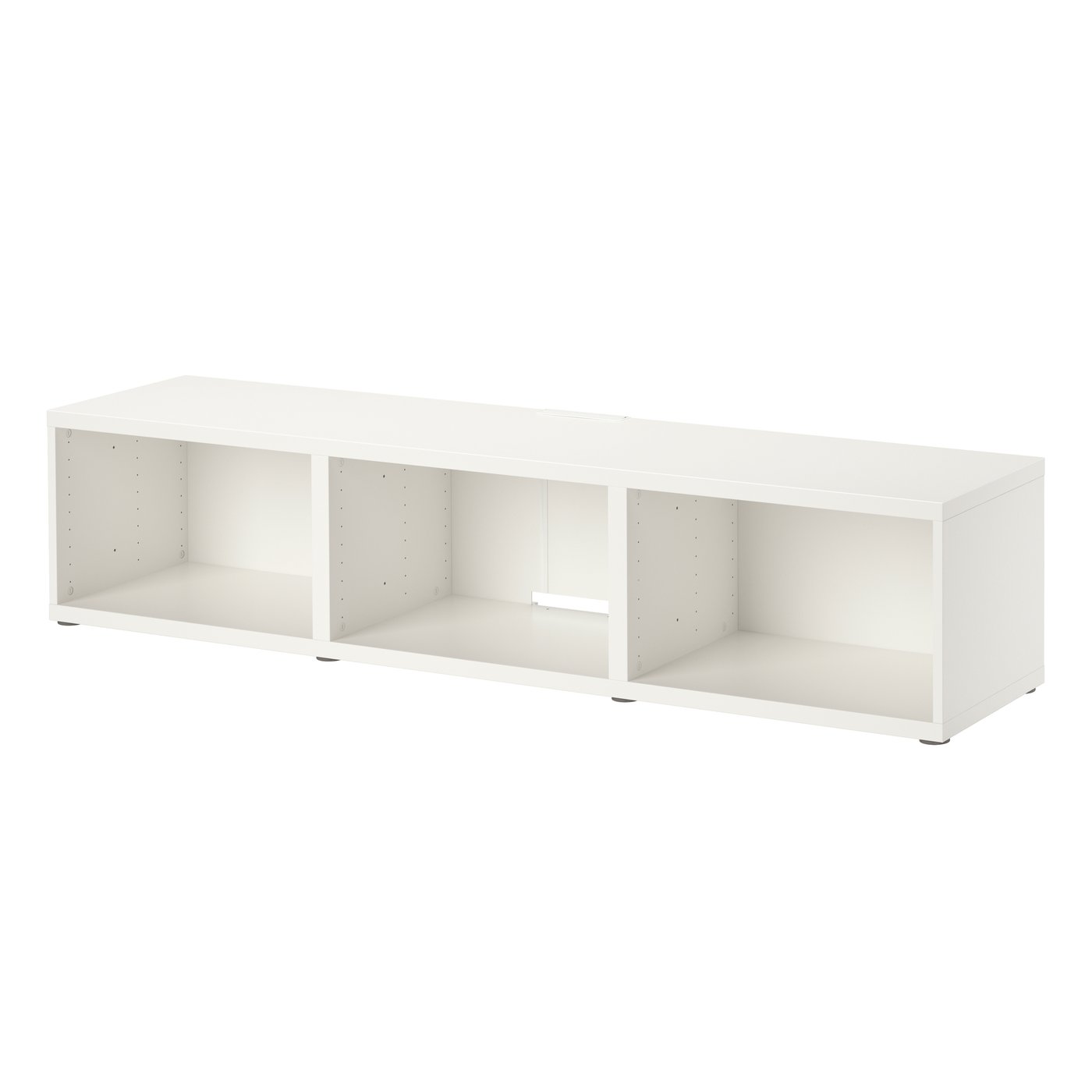 IKEA BESTÅ tv-bänk, vit, 180x40x38 cm