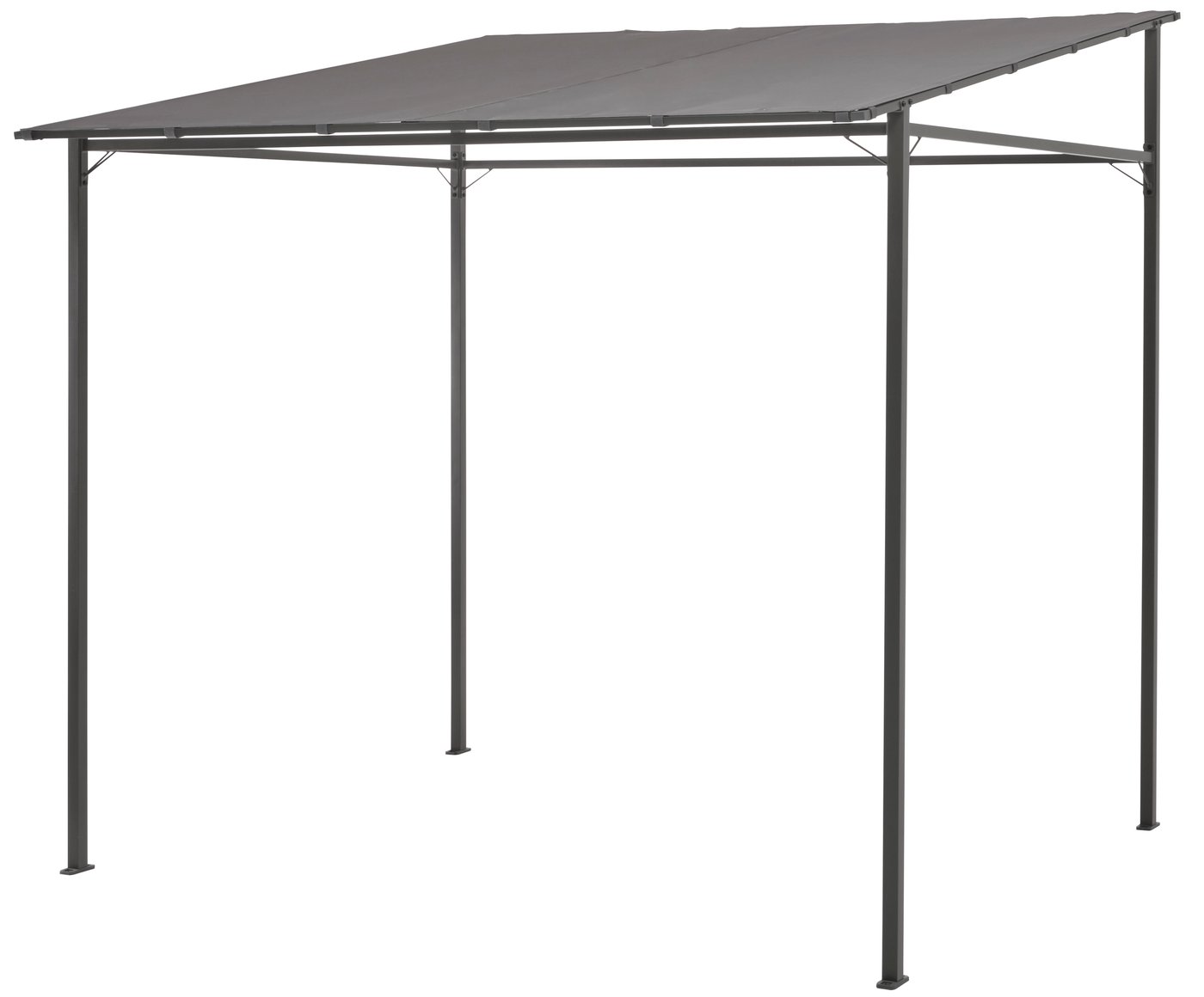 IKEA GUNNÖN paviljong, mörkgrå/grå, 238x233 cm