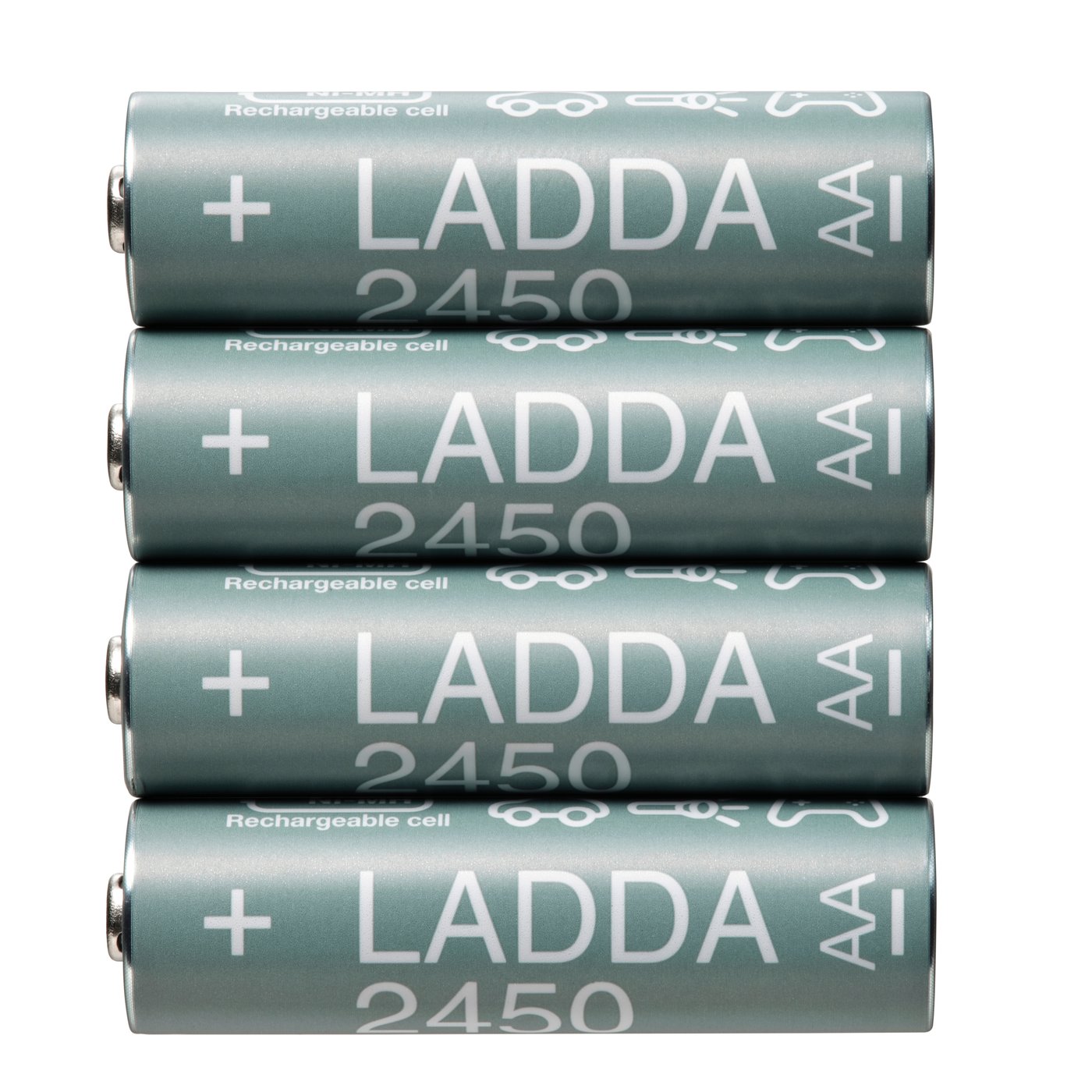 IKEA LADDA laddningsbart batteri, hr06 aa 1.2v, 2450mAh