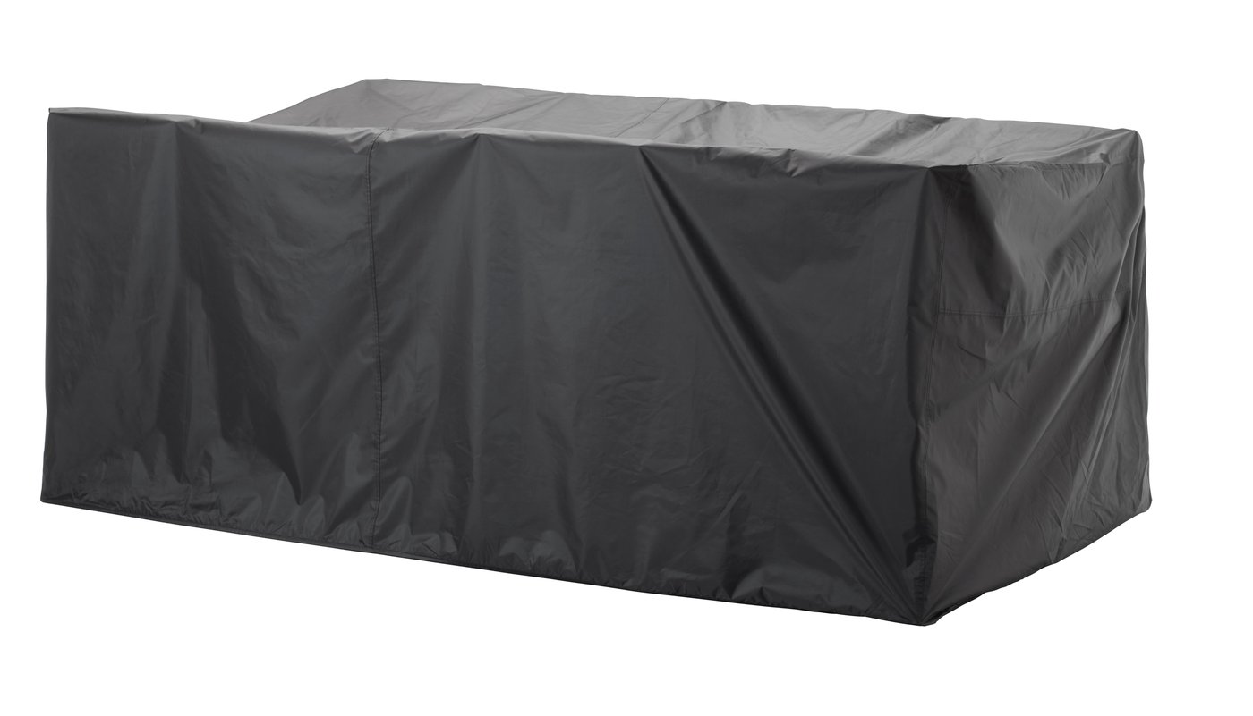 IKEA TOSTERÖ överdrag för utemöbler, matgrupp/svart, 260x148 cm