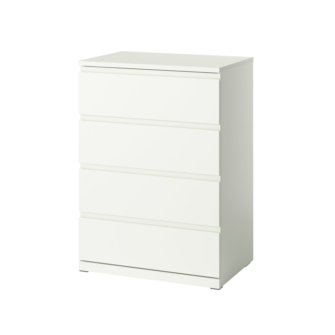 IKEA STORKLINTA byrå med 4 lådor, vit, 70x50x98 cm