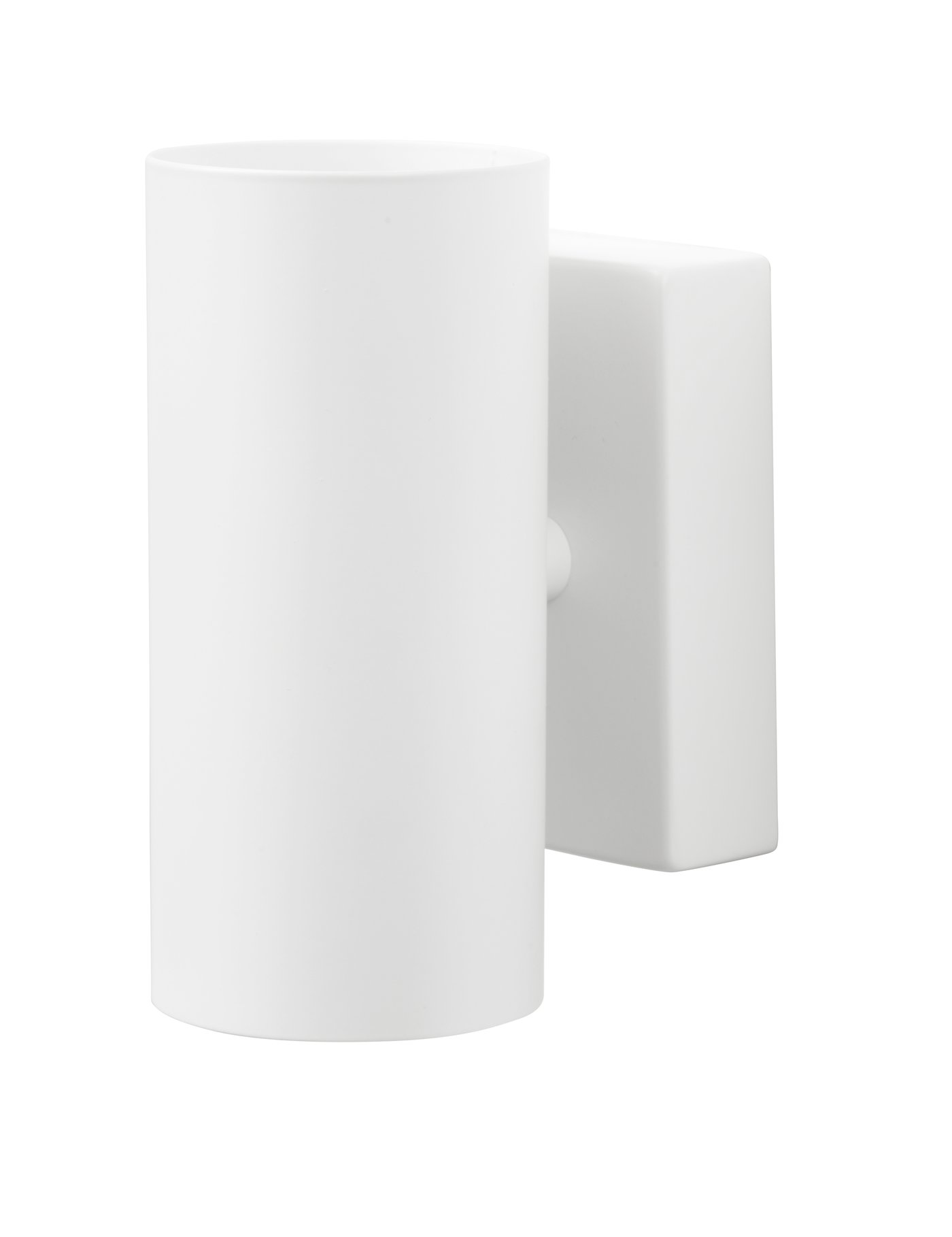 IKEA NYMÅNE vägglampa upp/ner fast installation, vit
