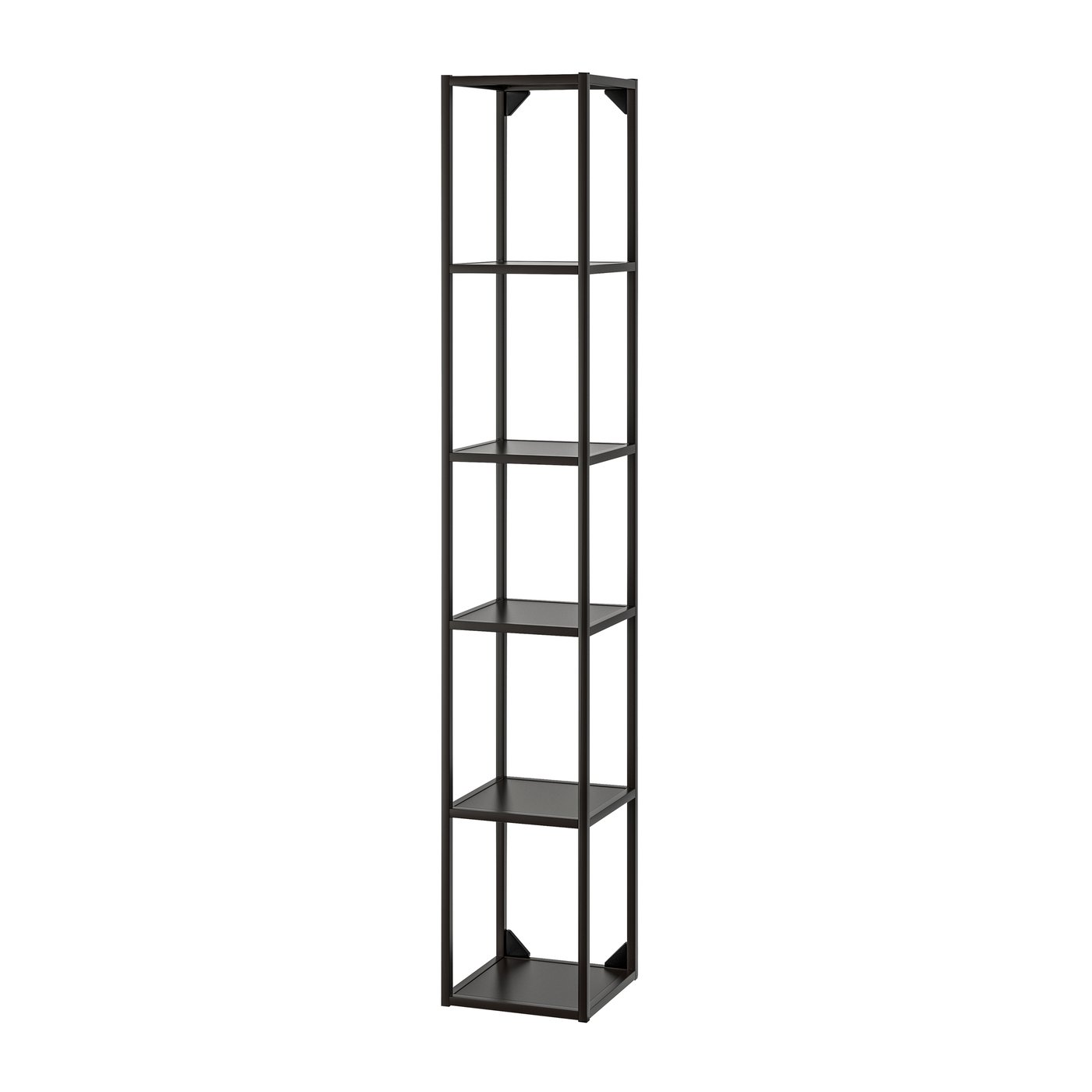 IKEA ENHET högstomme m hyllplan, antracit, 30x30x180 cm