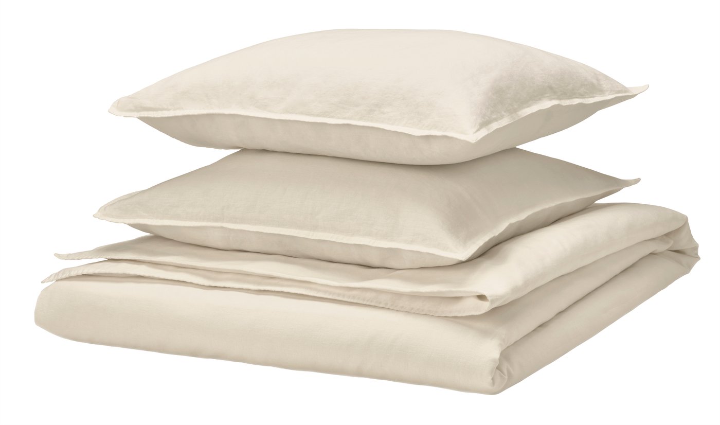 IKEA RUNDHAGTORN påslakan 2 örngott, beige, 240x220/50x60 cm