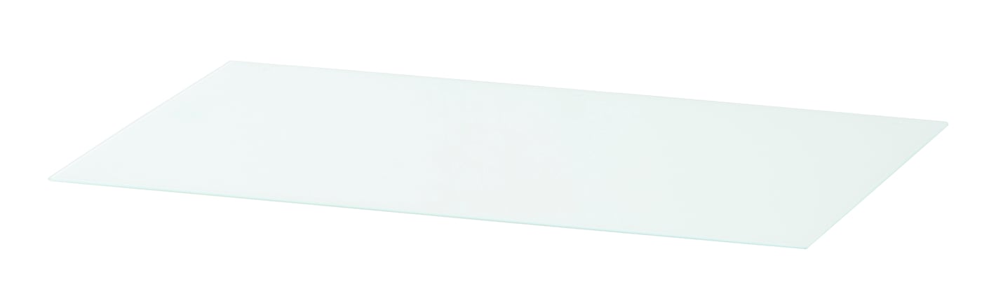 IKEA MALM glasskiva, vit, 80x48 cm