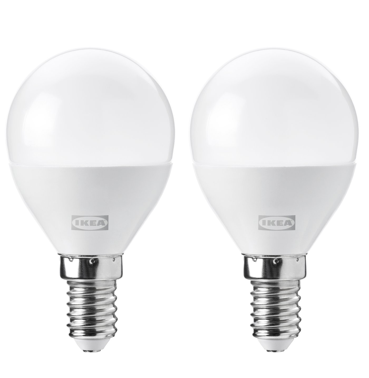 IKEA SOLHETTA LED ljuskälla E14 806 lumen, dimbar/globformad opalvit, 45 mm