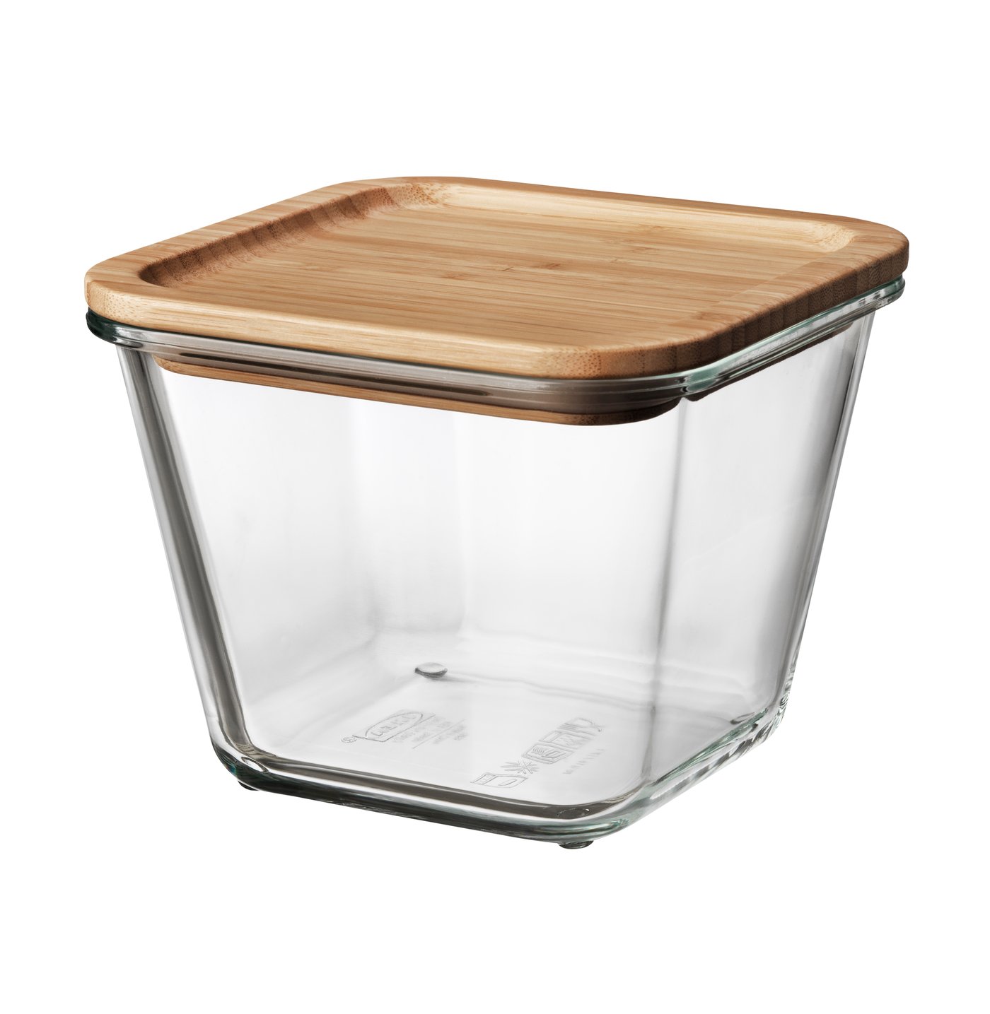 IKEA 365+ matlåda med lock, fyrkantigt glas/bambu, 1.2 l