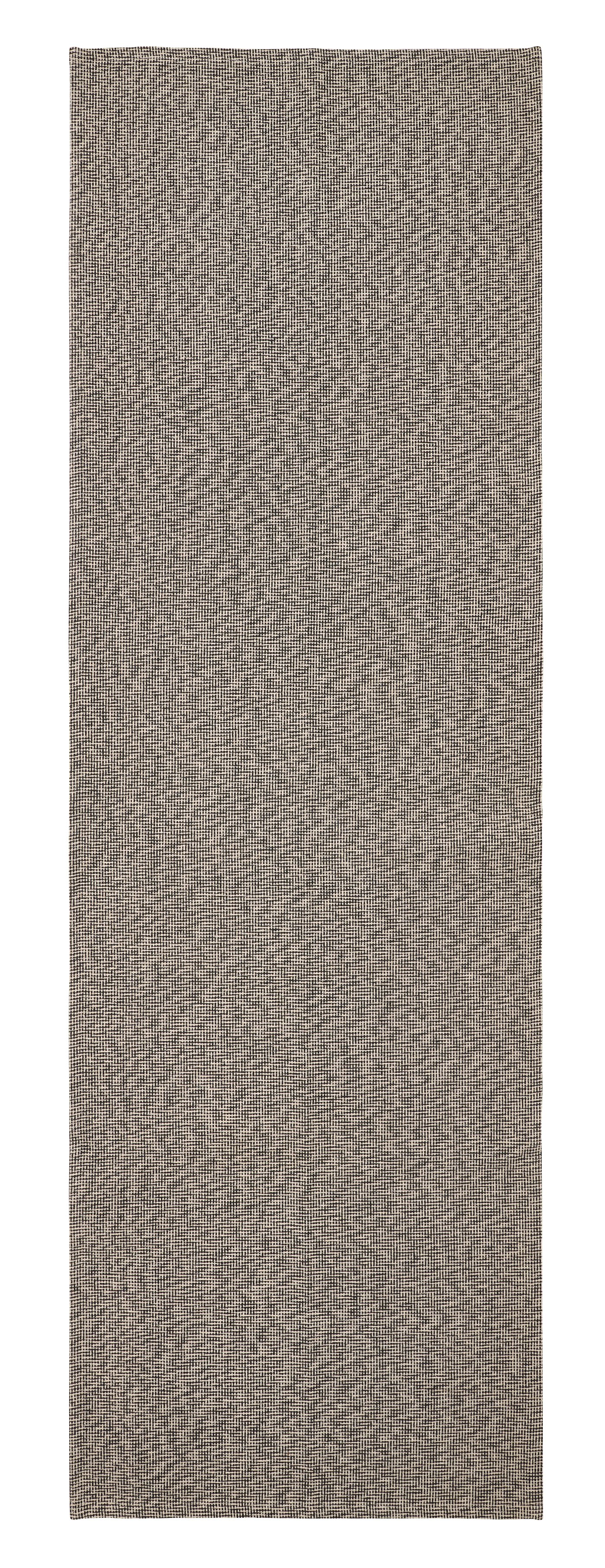 IKEA TIPHEDE matta, slätvävd, svart/natur, 80x250 cm