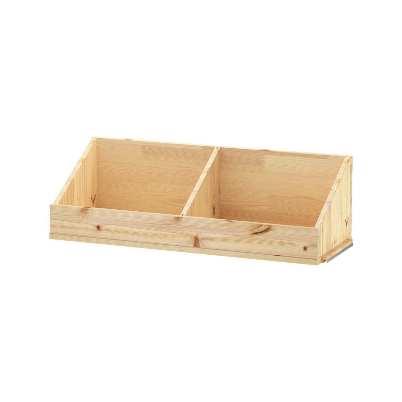 IKEA IVAR lådhyllplan med avdelare, furu, 83x30x25 cm