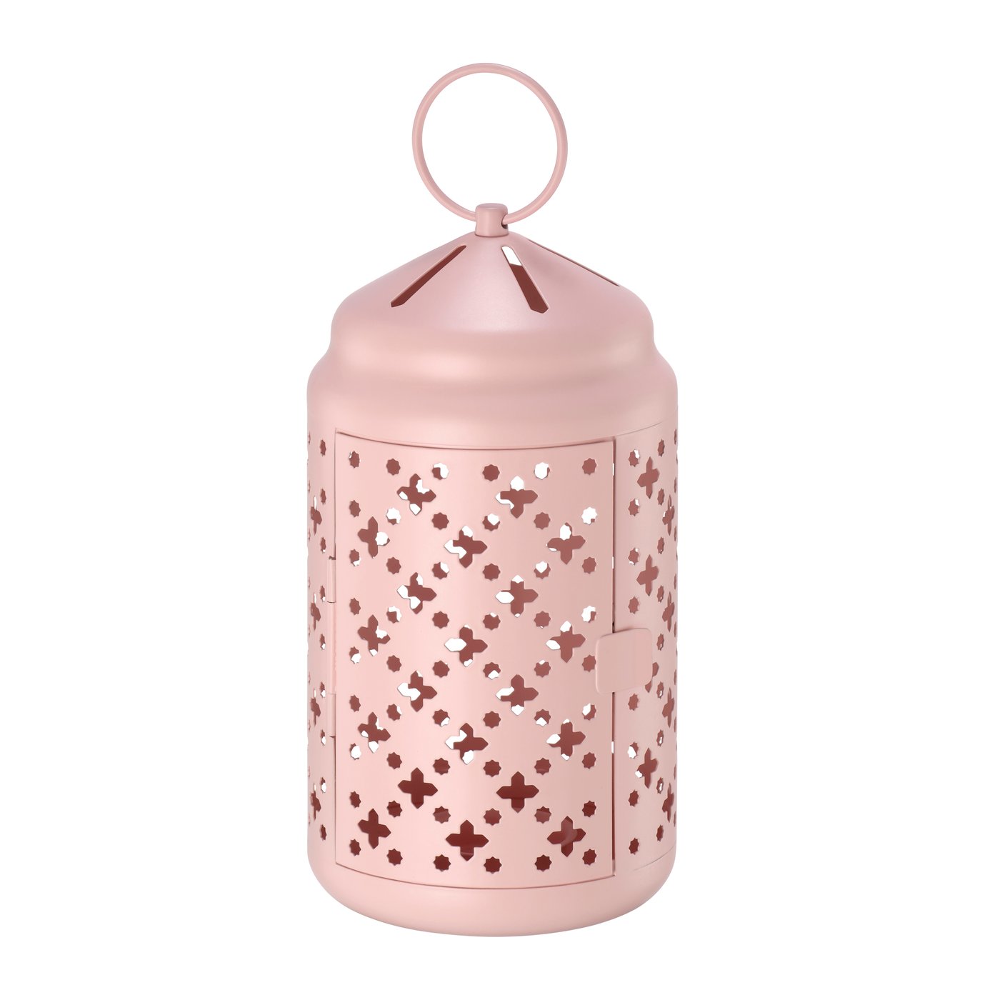 IKEA GOKVÄLLÅ lykta för värmeljus, in/utomhus, rosa, 21 cm