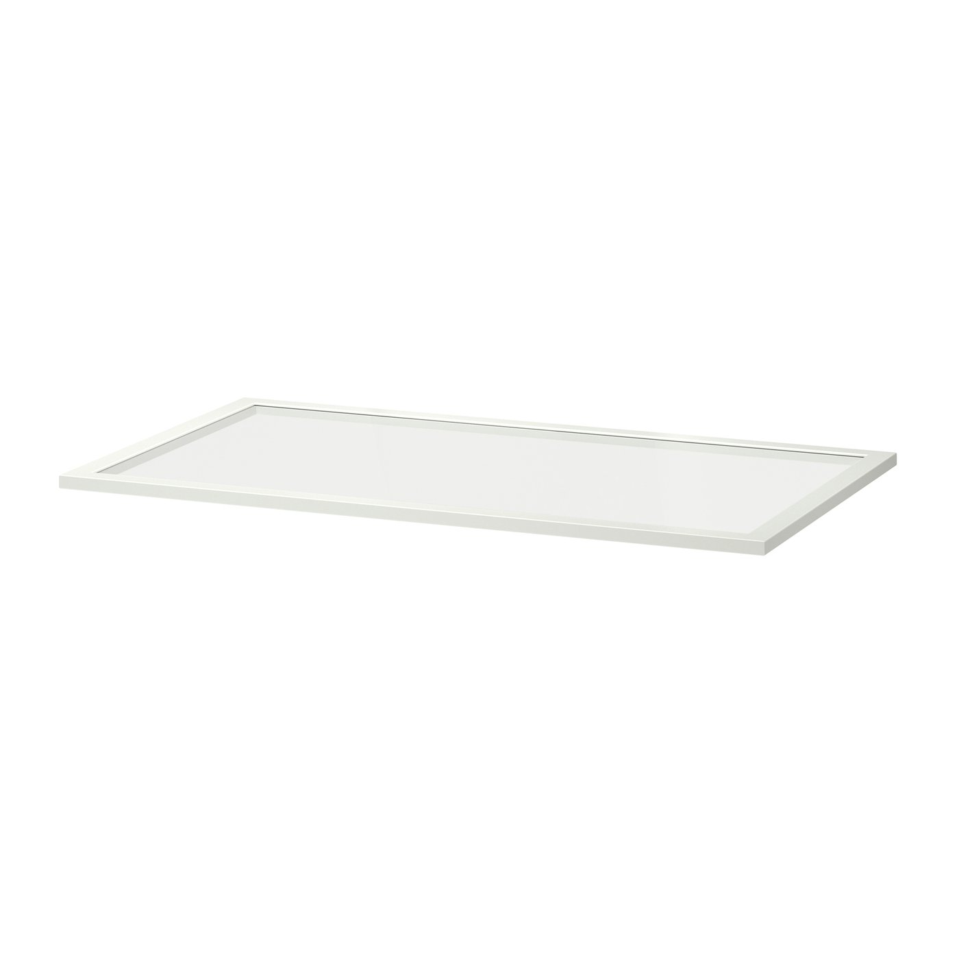 IKEA KOMPLEMENT glashyllplan, vit, 100x58 cm