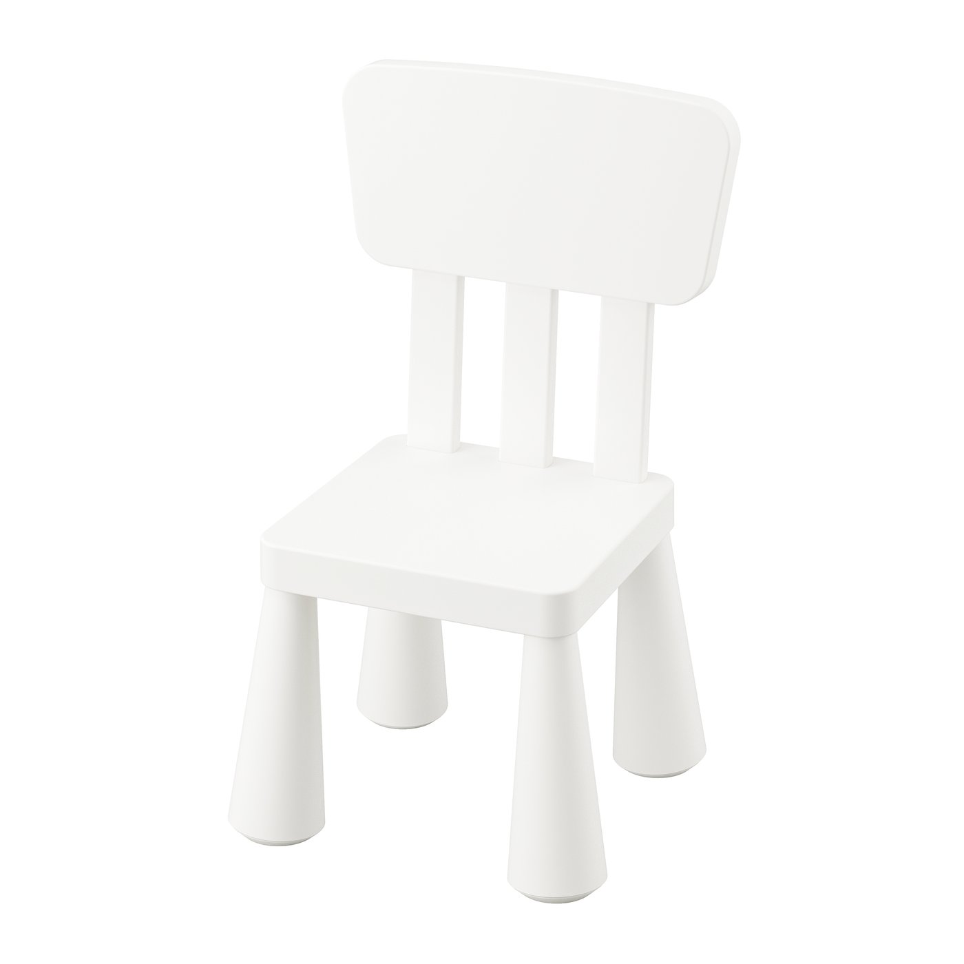 IKEA MAMMUT barnstol, inom-/utomhus/vit