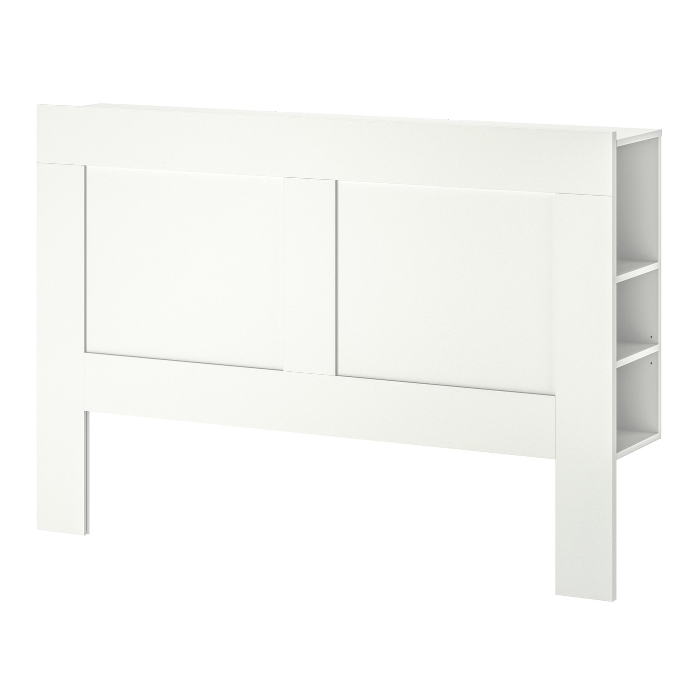 IKEA BRIMNES sänggavel med förvaring, vit, 180 cm
